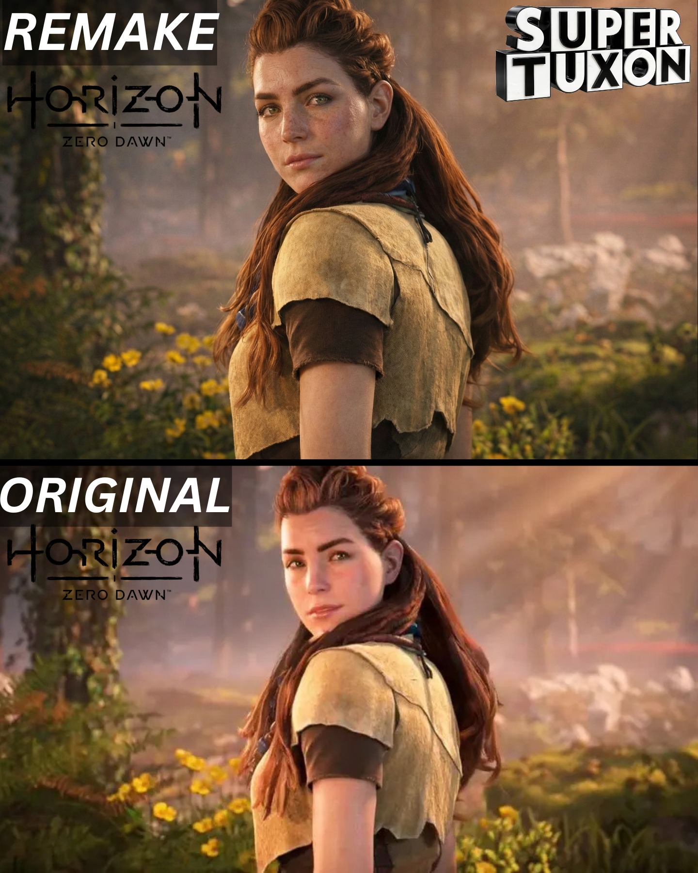 SuperTuxon - Original vs. Remake: The Evolution of Aloy in... | Facebook
