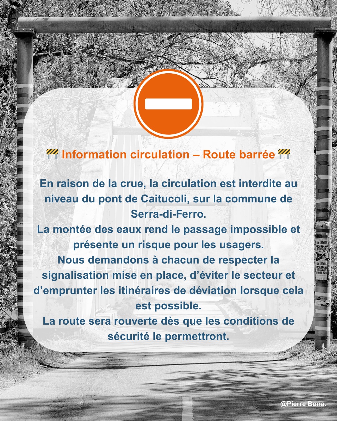 Cumuna - 🚧 Information circulation – Route barrée le 28/01/2026 🚧 En ...