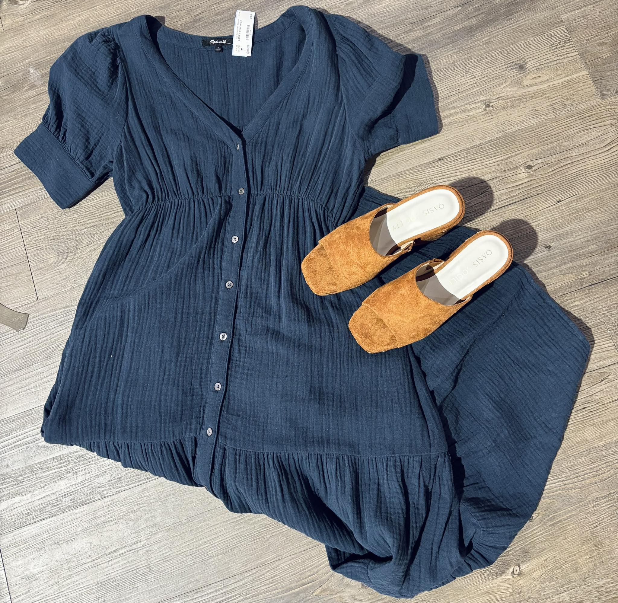 chinese dress ladies Madewell women's Daphne striped linen dress in mauve XS  Makenna's Threads