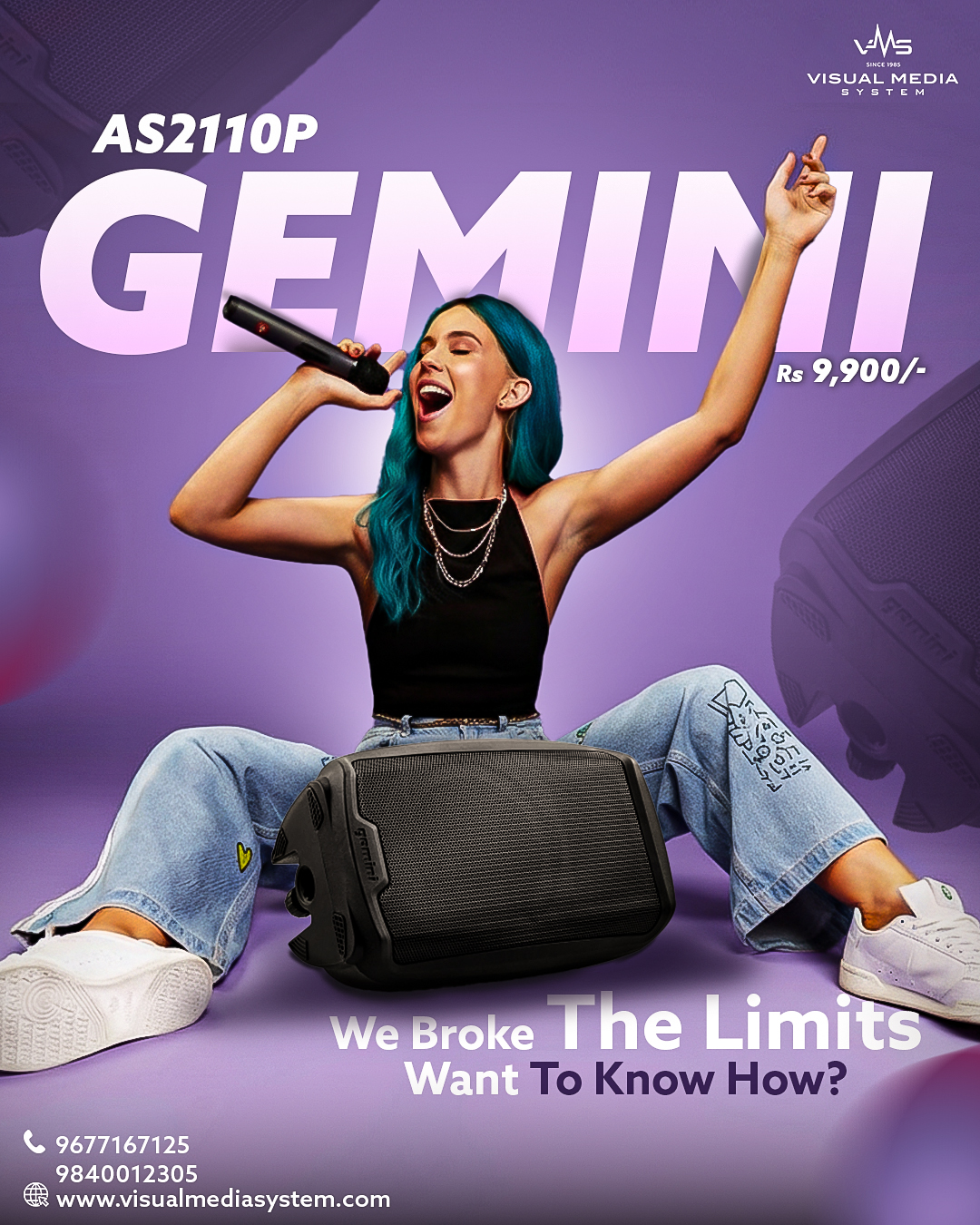 VISUAL - AS2110P – GEMINI Portable Performance Speaker System 🔥 Offer ...