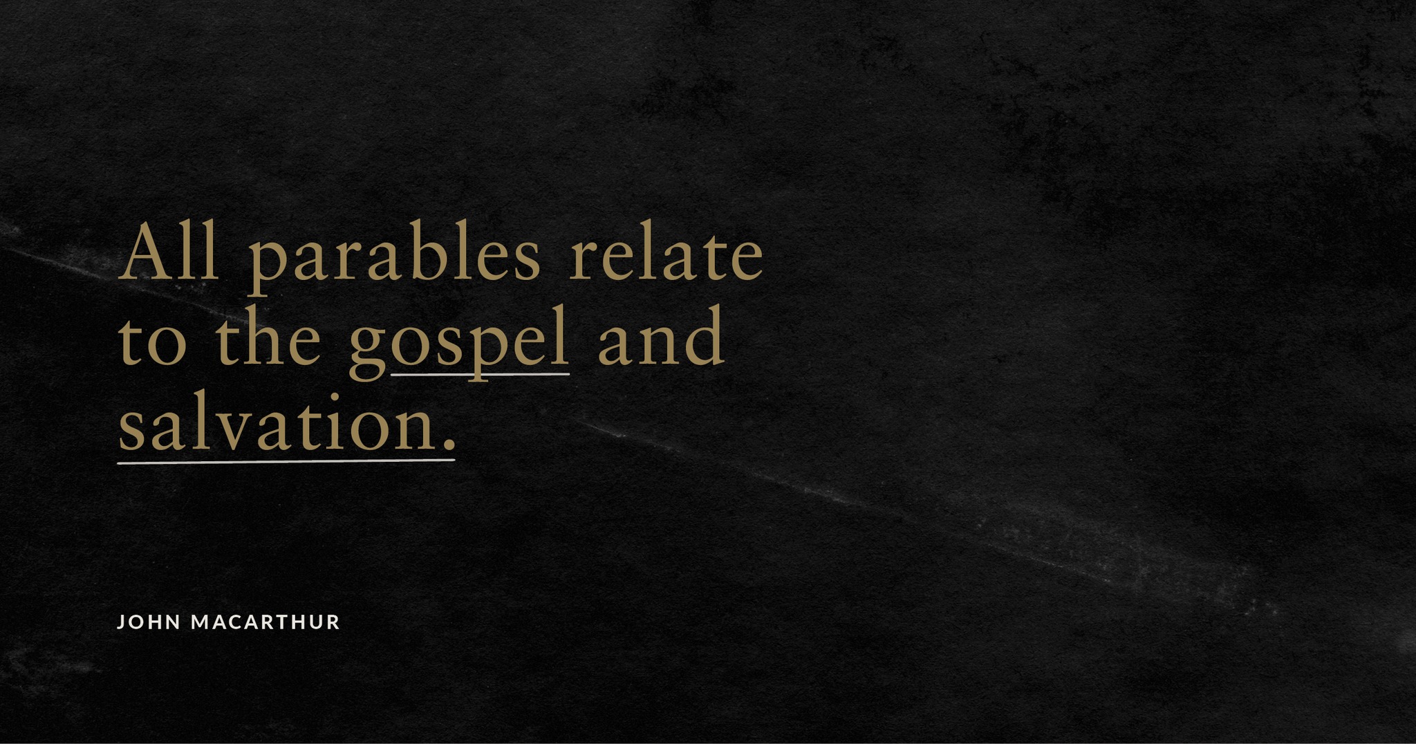 John - Parables do illustrate spiritual truth when they are explained ...
