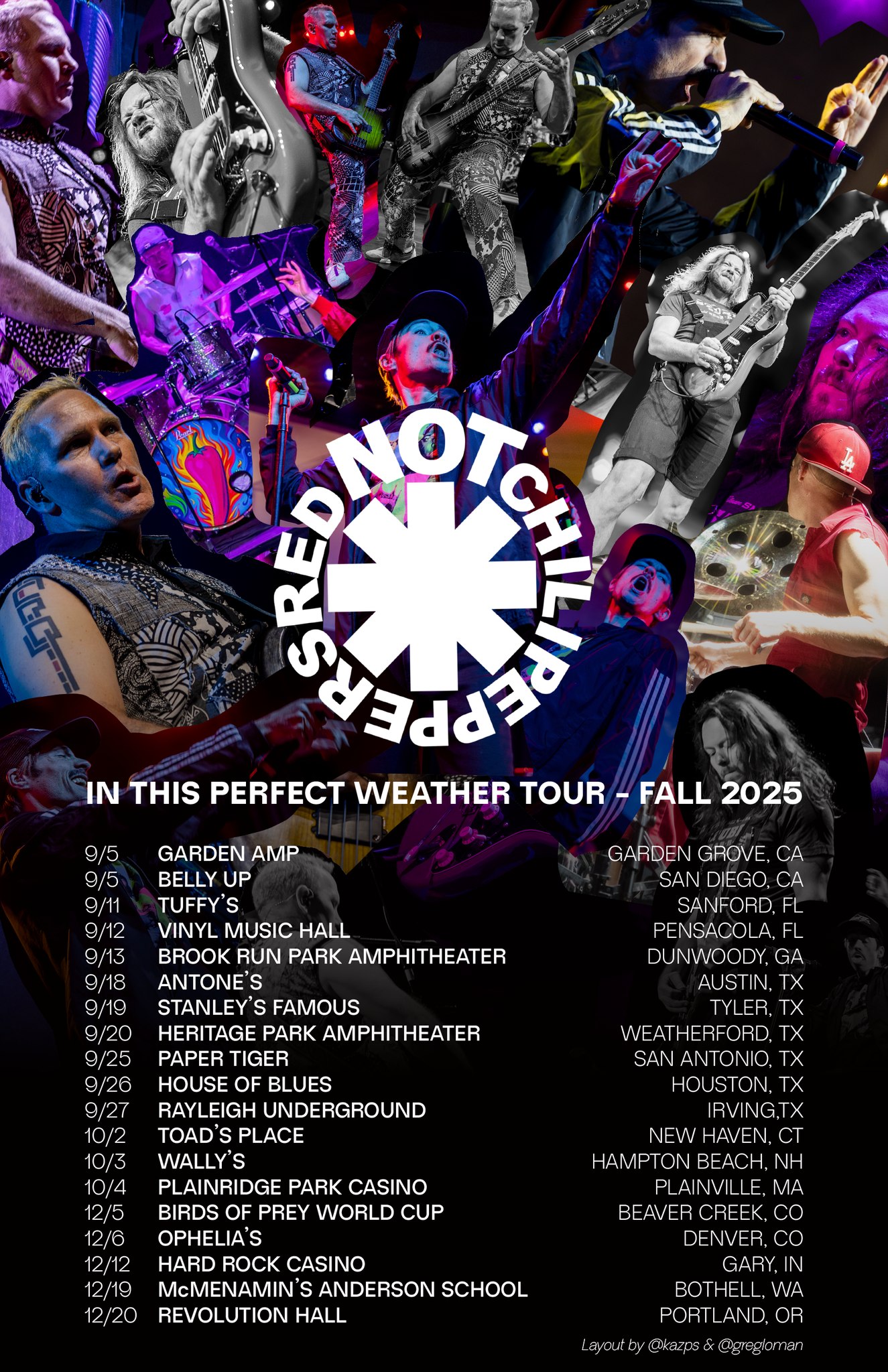 ANNOUNCEMENT! Red NOT Chili Peppers ? IN THIS PERFECT WEATHER 