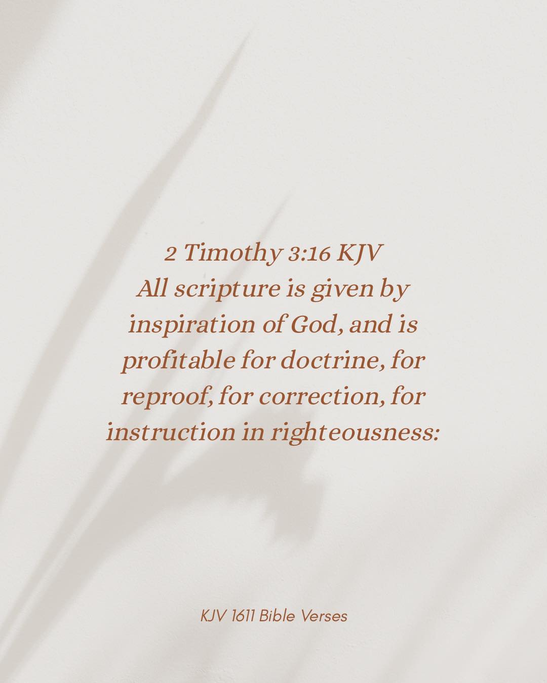 KJV - 2 Timothy 3:16 KJV All scripture is given by inspiration of God ...