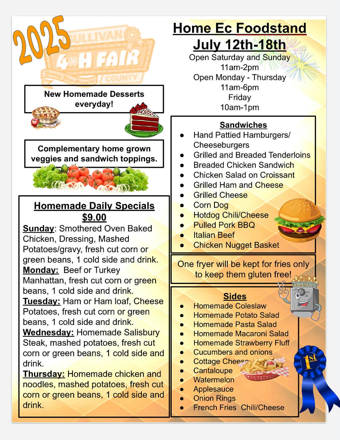 ️HOME EC FOODSTAND MENU ️ 🍀Be... - Sullivan County 4-H Fair | Facebook