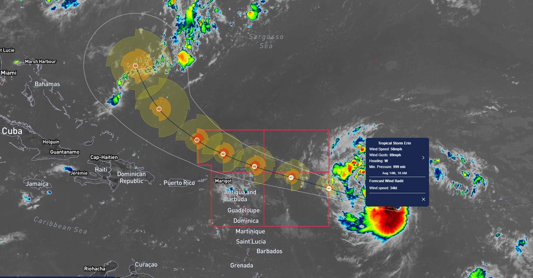 TROPICAL STORM ERIN... - Meteorologist Brett Adair | Facebook
