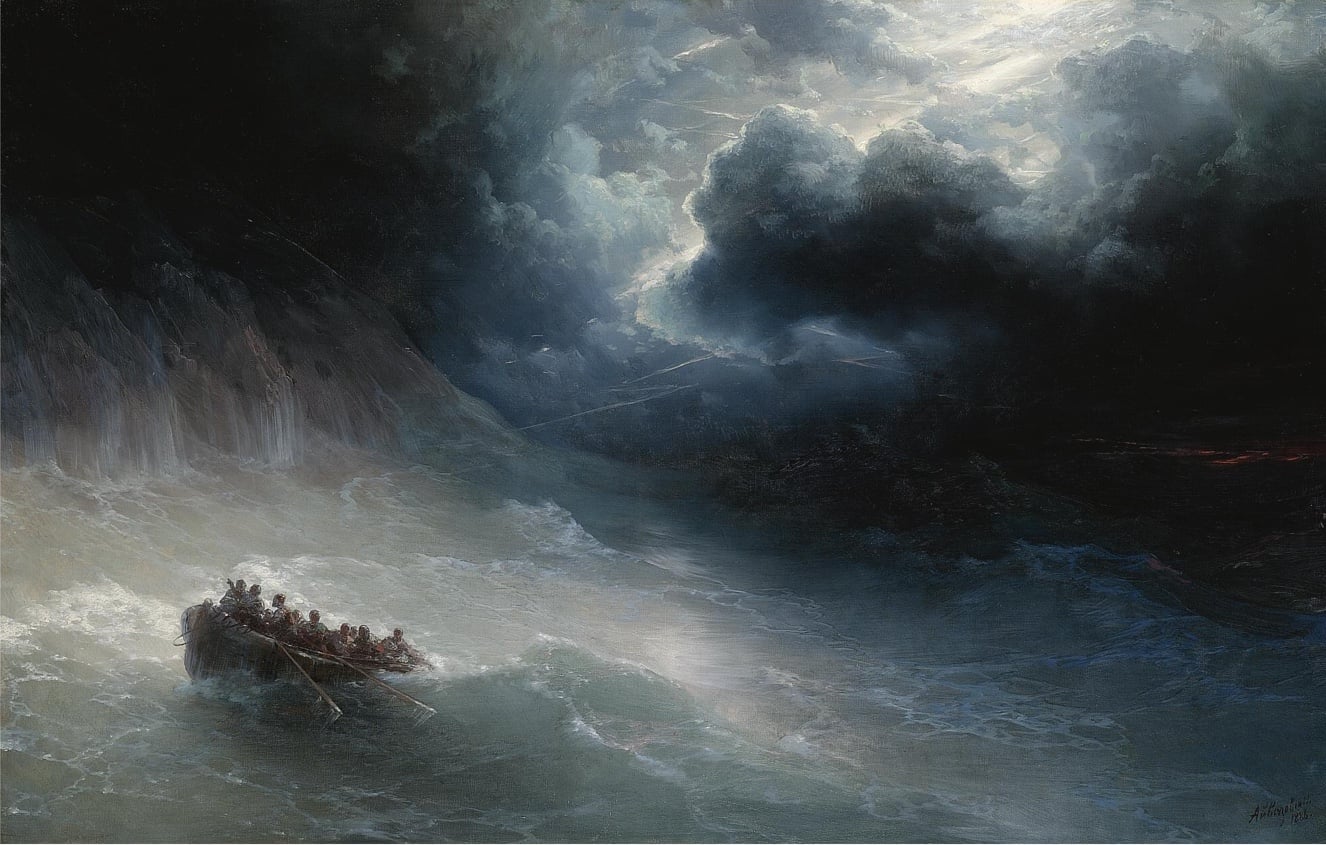 Ivan Aivazovsky (1817-1900) The Wrath of the Seas 1886 Private