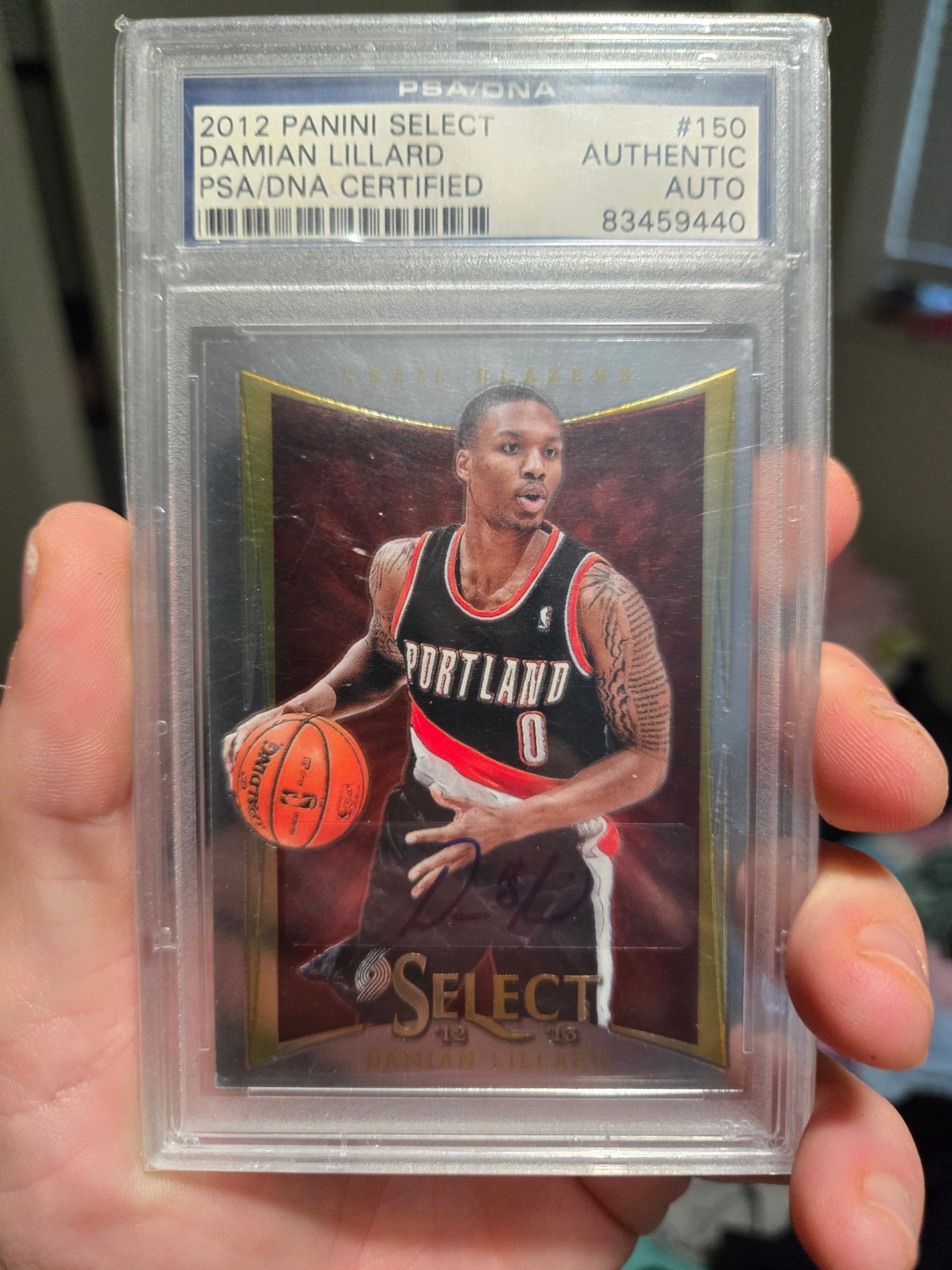 Damian lillard autograph rookie PSA certification