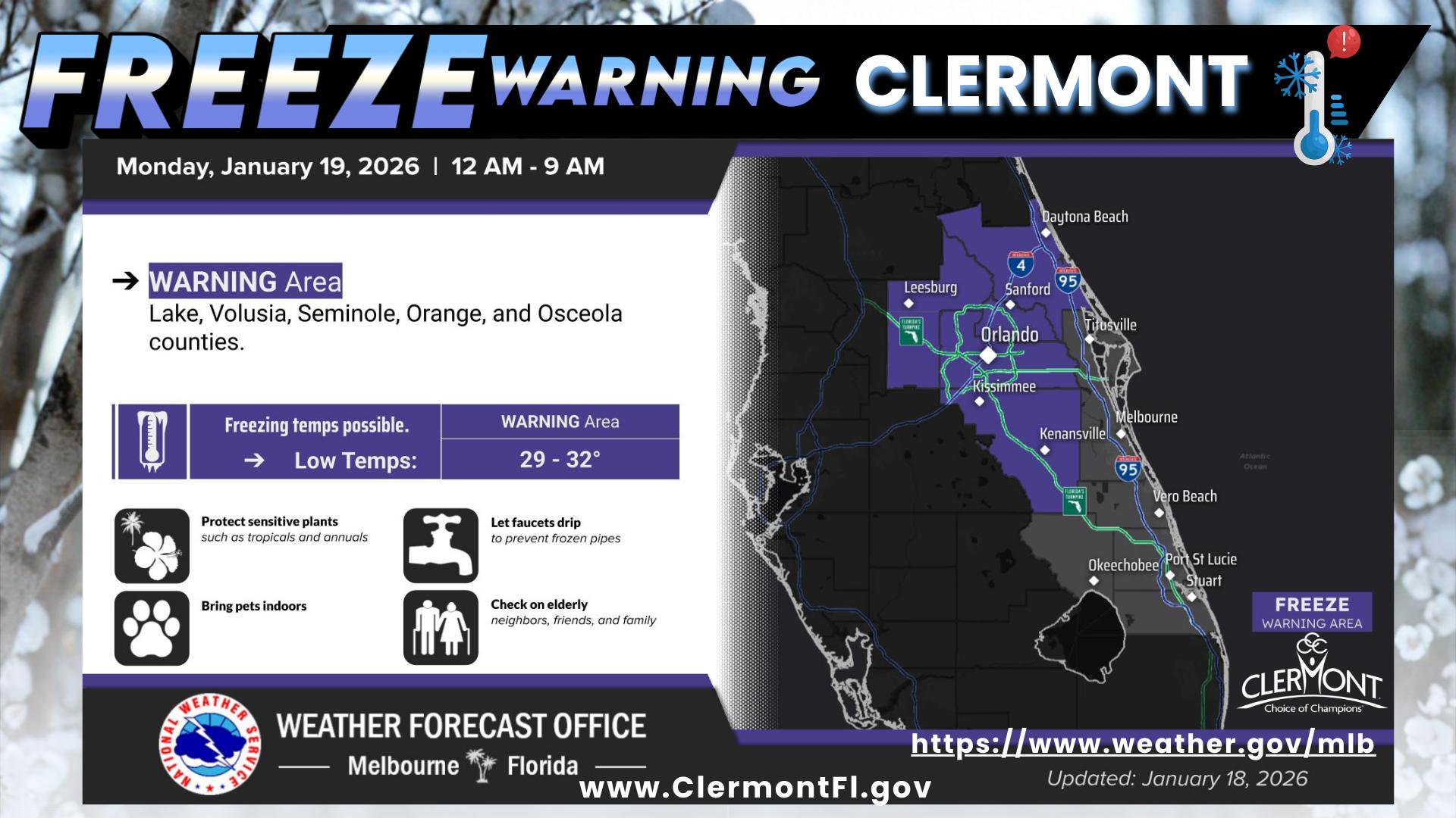 The National Weather Service... - City of Clermont Government | Facebook