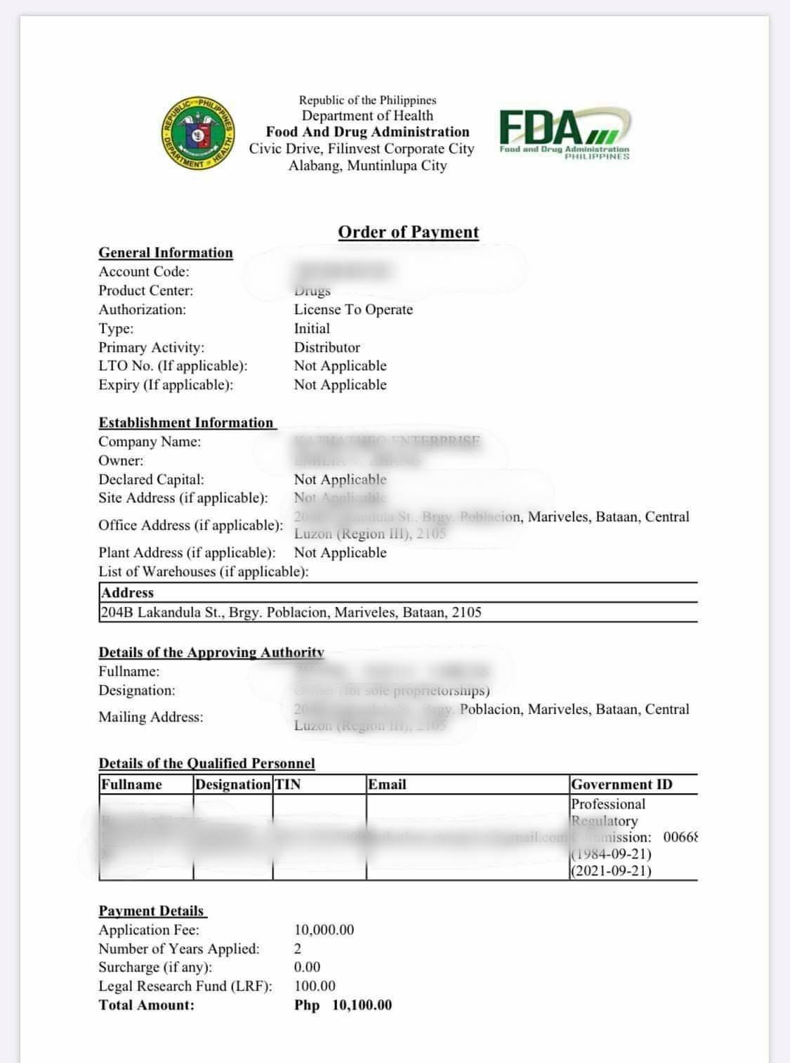 FDA-Ph Services by SFBizCollab