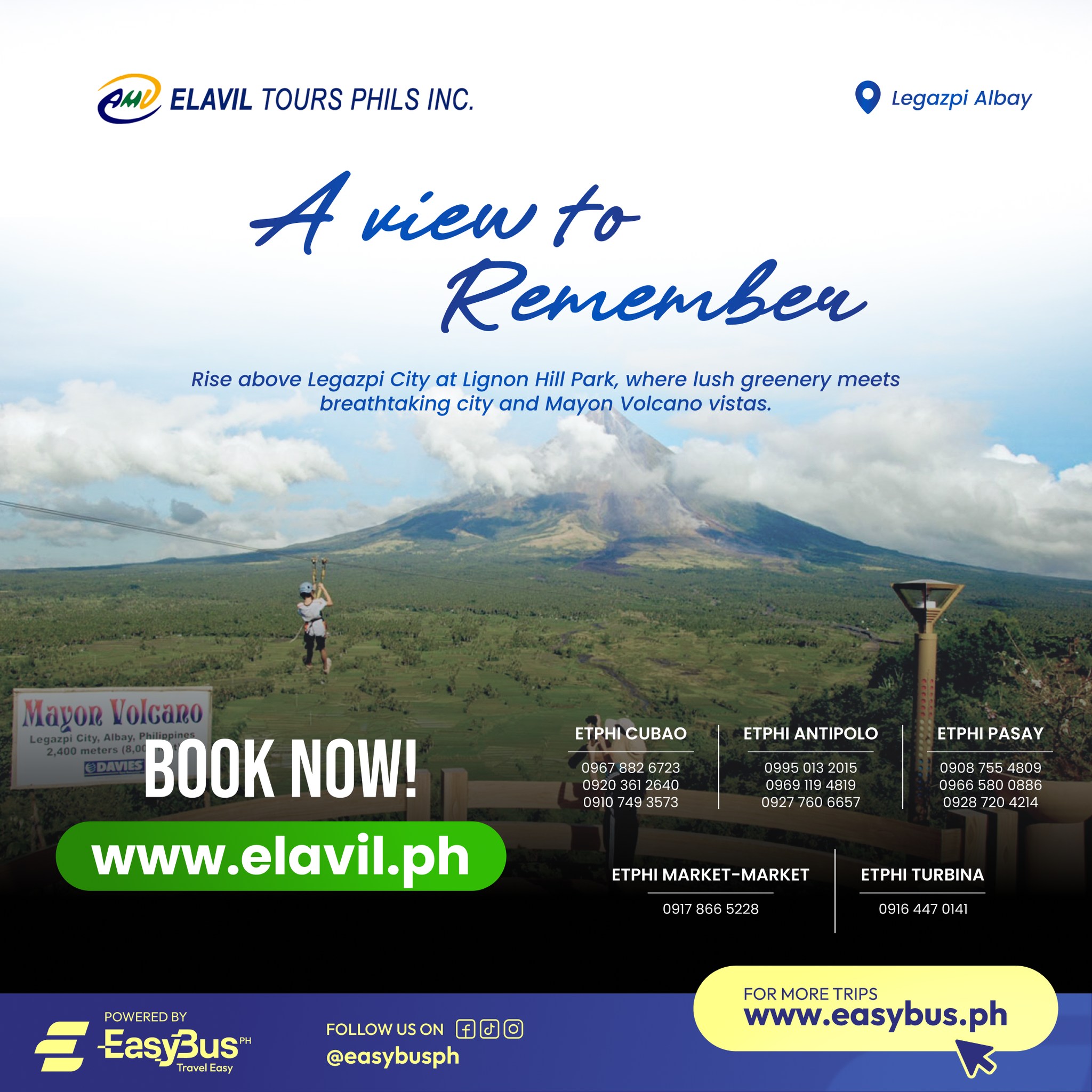 Strolling around Legazpi? 🌳🌆... - Elavil Tours Phils. Inc. | Facebook