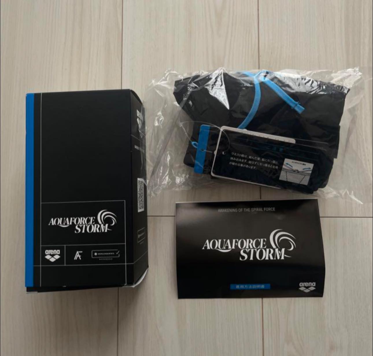 สินค้าใหม่เอี่ยม Arena Aquaforce Storm MF Size L. 💙💙💙. 7,500