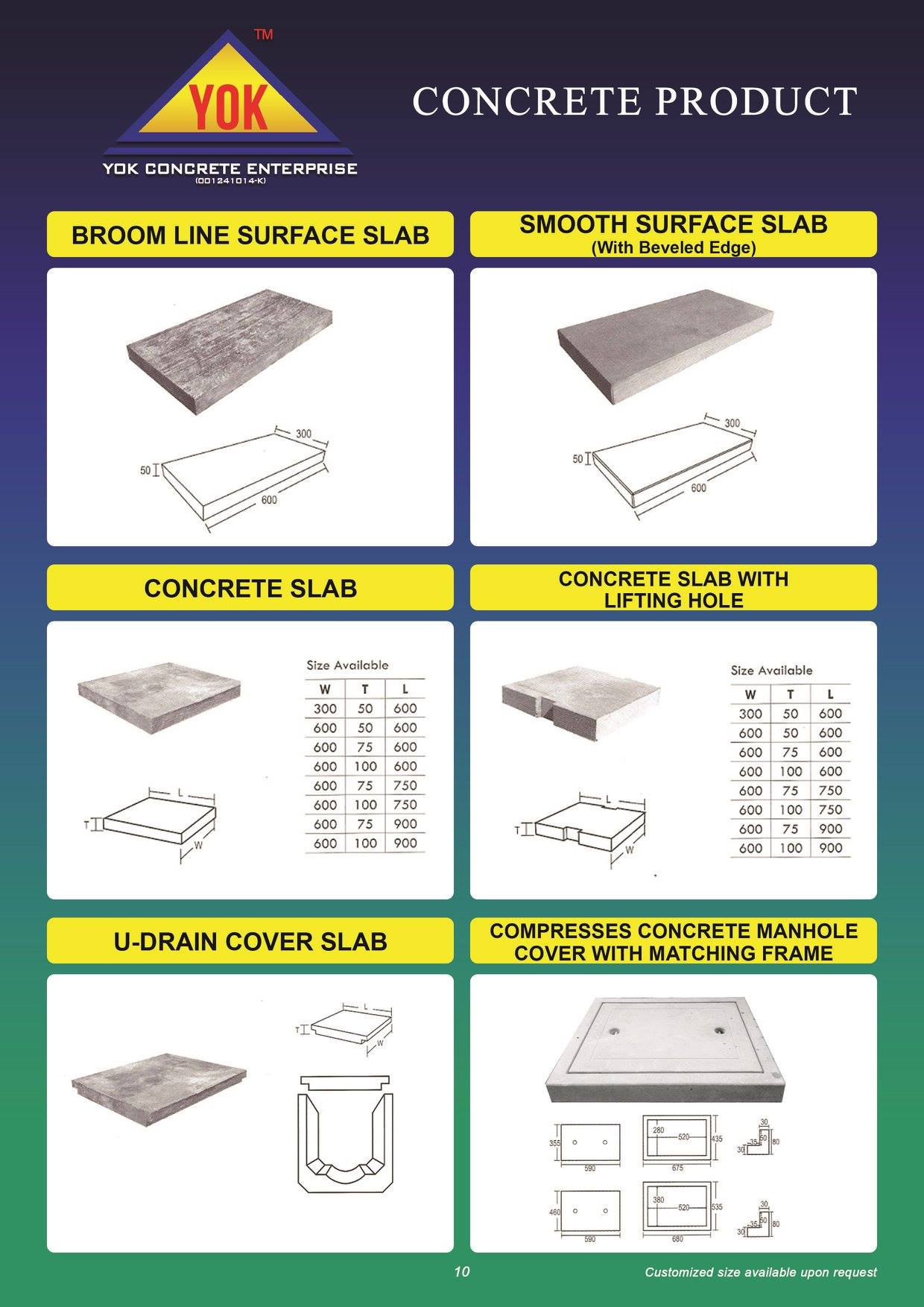 Precast Compressed Concrete Slab