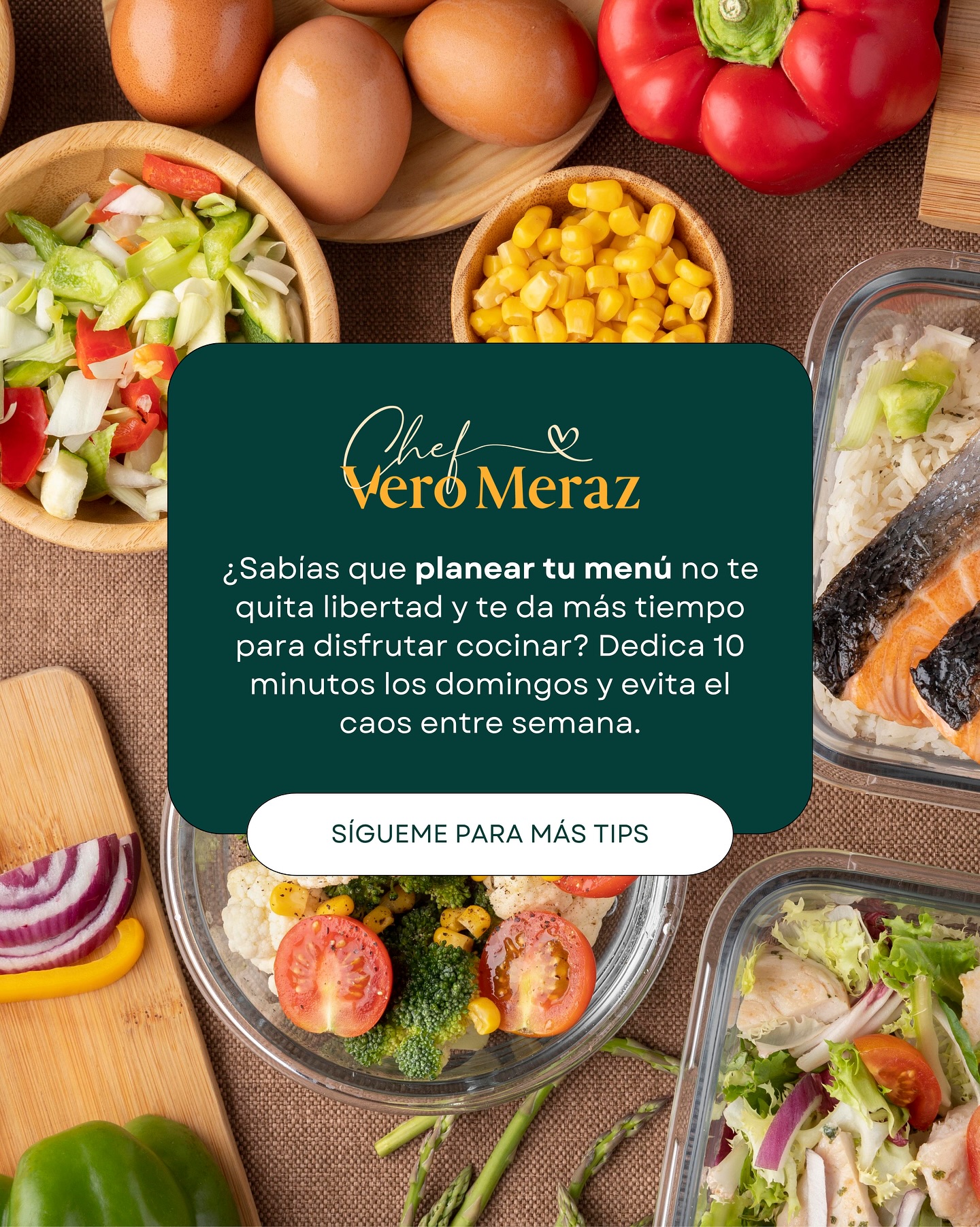 Chef - Planear tu menú no significa comer lo mismo todos los días ni ...