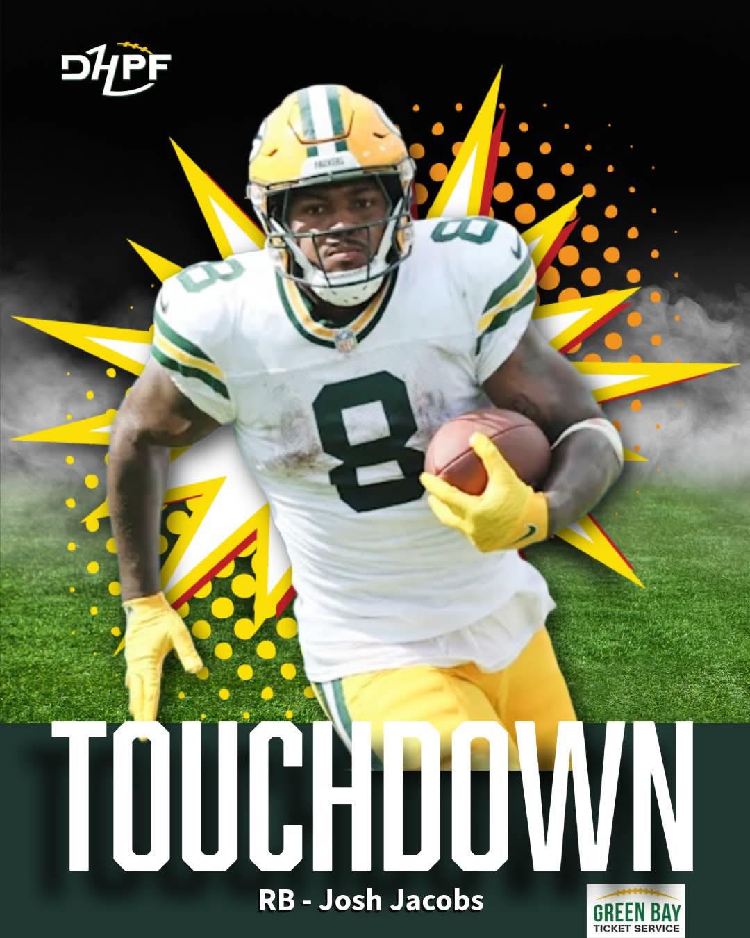 Die - Huge catch by Tucker craft and Jacobs puts in for the score ...