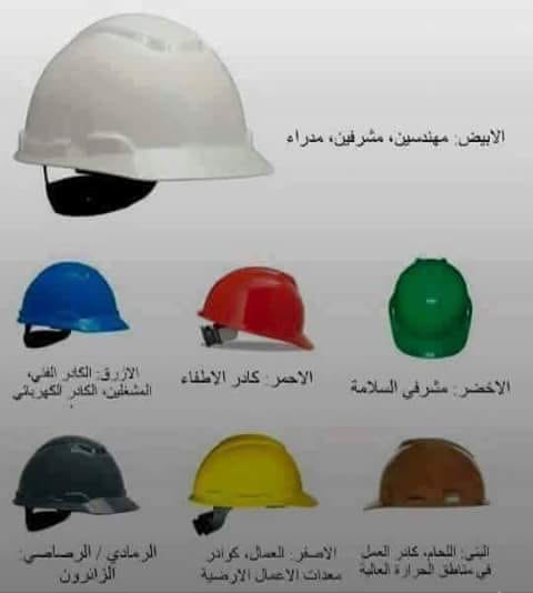 All system Go - #صباح_الخير مهم جدا معرفتة ألوان الخوذة...