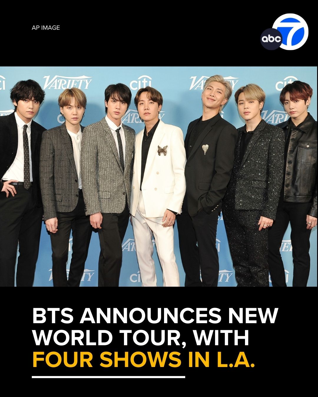 BTS is going back on tour! The world tour kicks off in April and