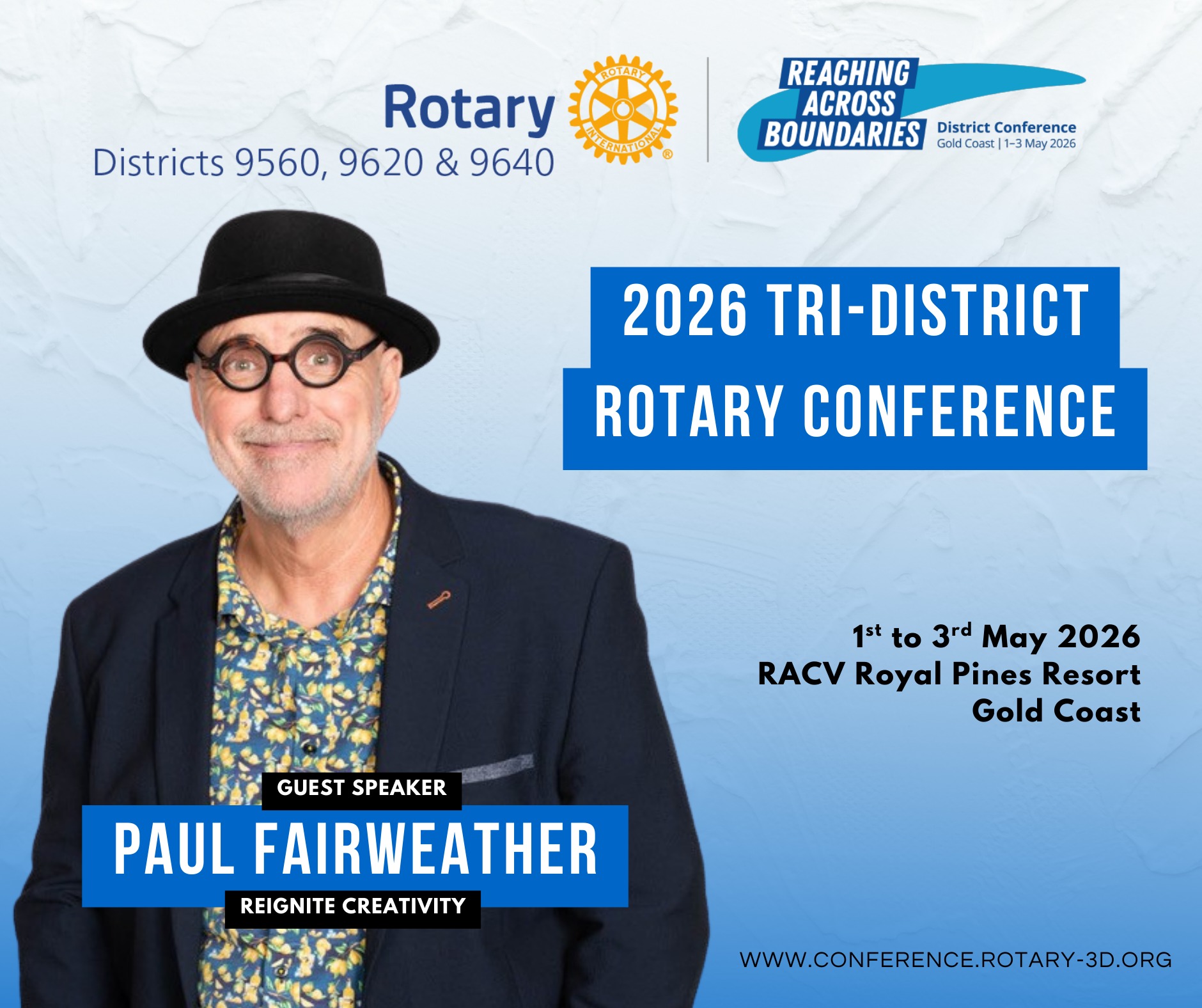 Rotary - 🎤 Guest Speaker Announcement | Rotary Tri-District Conference ...