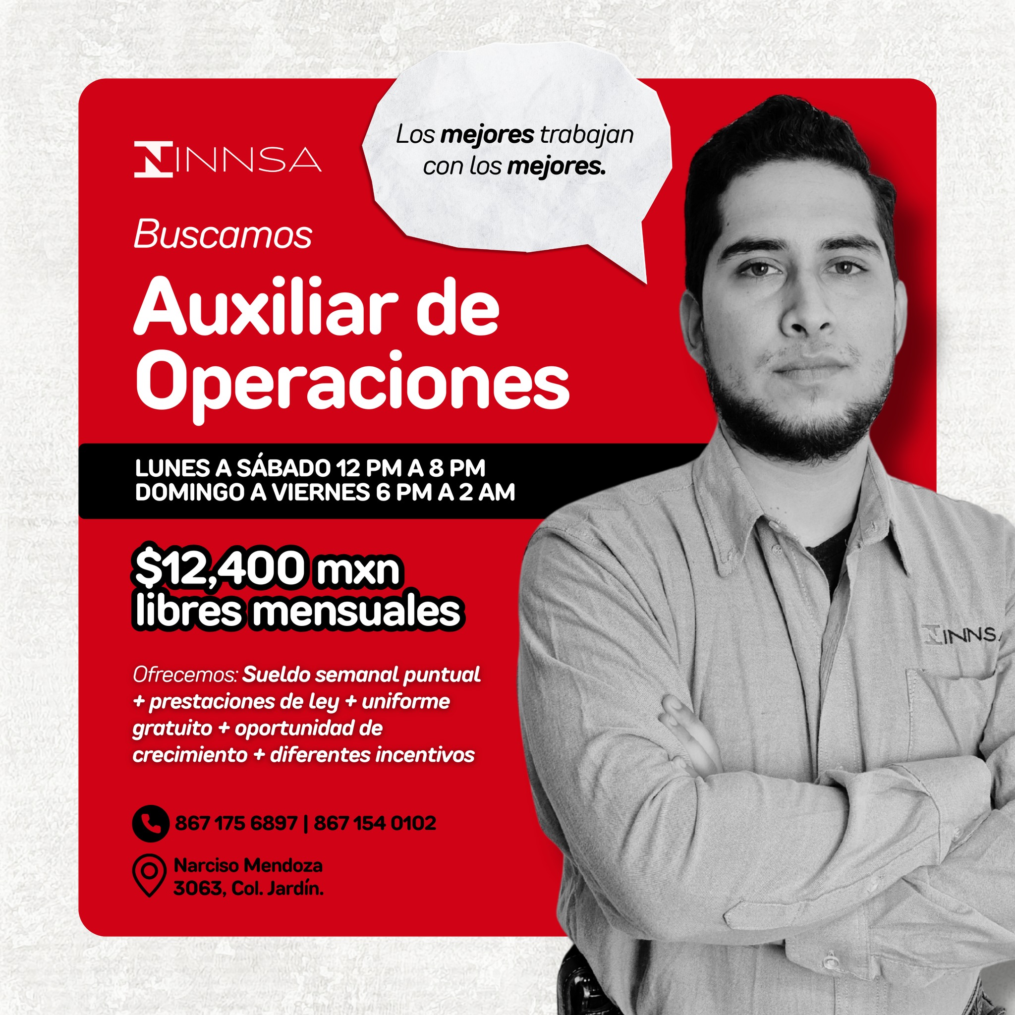 INNSA - 𝗙𝘂𝗻𝗰𝗶𝗼𝗻𝗲𝘀: - Apoyo en la planeación y operación diaria del ...