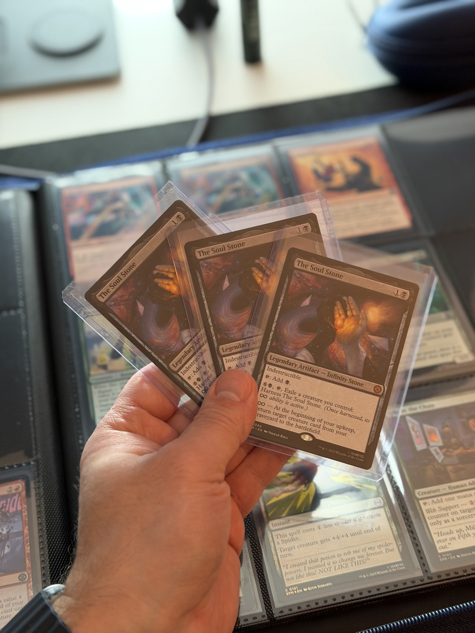 Pulled three Soul Stones in Magic the Gathering