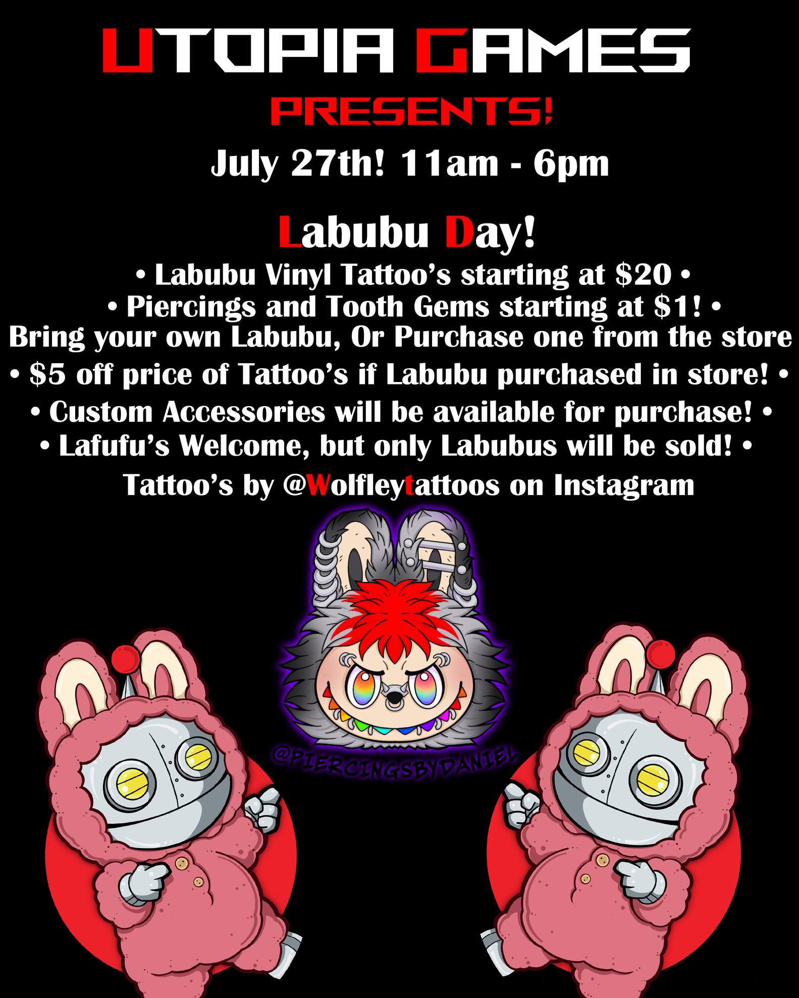 Utopia - Don't miss out on the fun! We're hosting our first ever Labubu ...