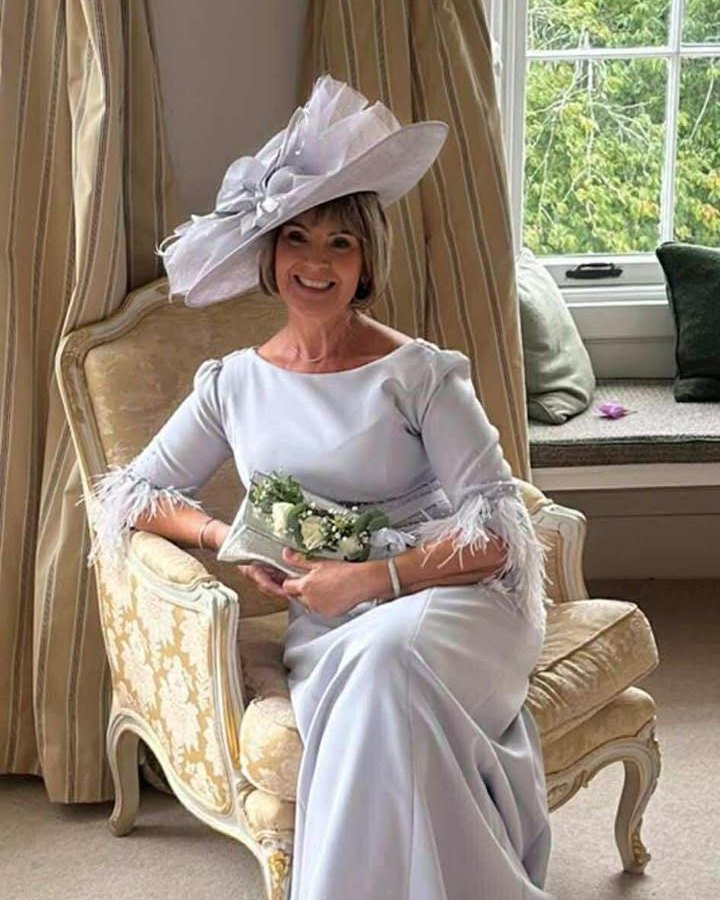 lady g dresses mother of the bride 🩵 Stunning in silver, thank you so much to our gorgeous mum Adell for sharing these beautiful photos from her daughters wedding day in her Lady Lined Dresses