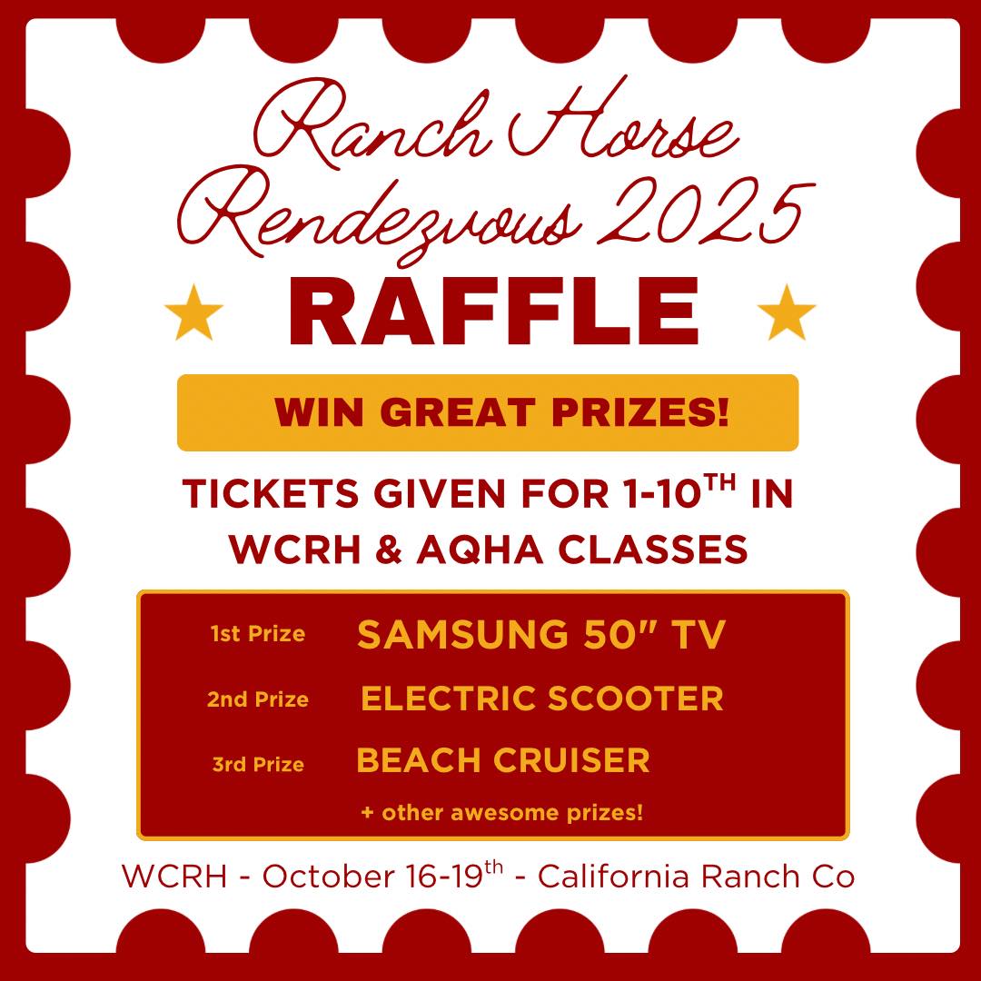 🚨🎟️ Rendezvous Raffle Alert! 🎟️🚨... - West Coast Ranch Horse | Facebook