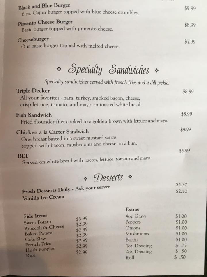 Carter's Steak and Seafood | Inman SC