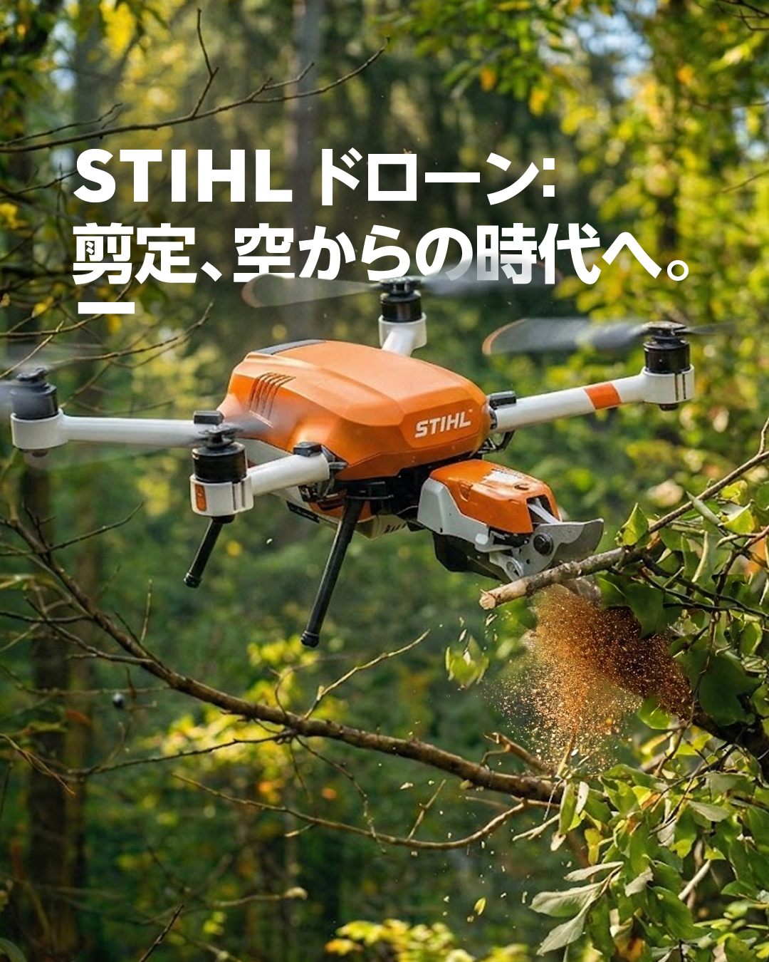 株式会社スチール - STIHL から、コンパクトで軽く、樹上での作業に 