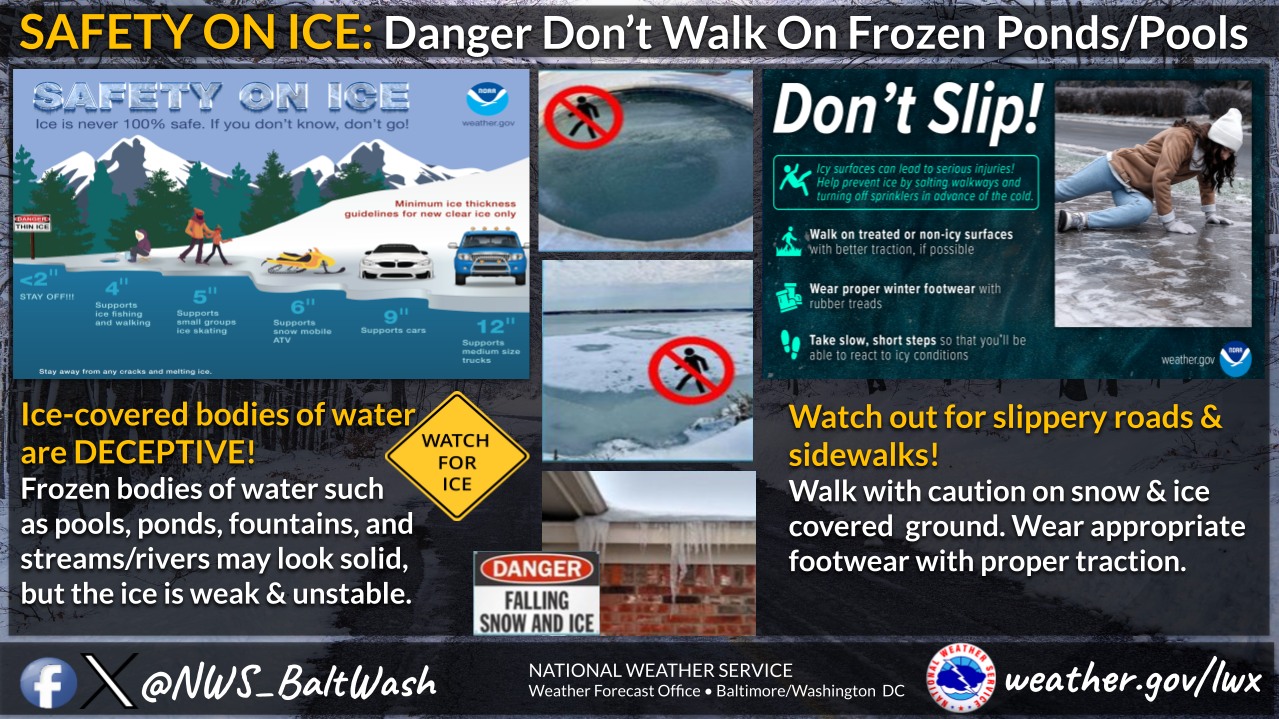 US - Ice remains an issue on area waterways & untreated surfaces ...