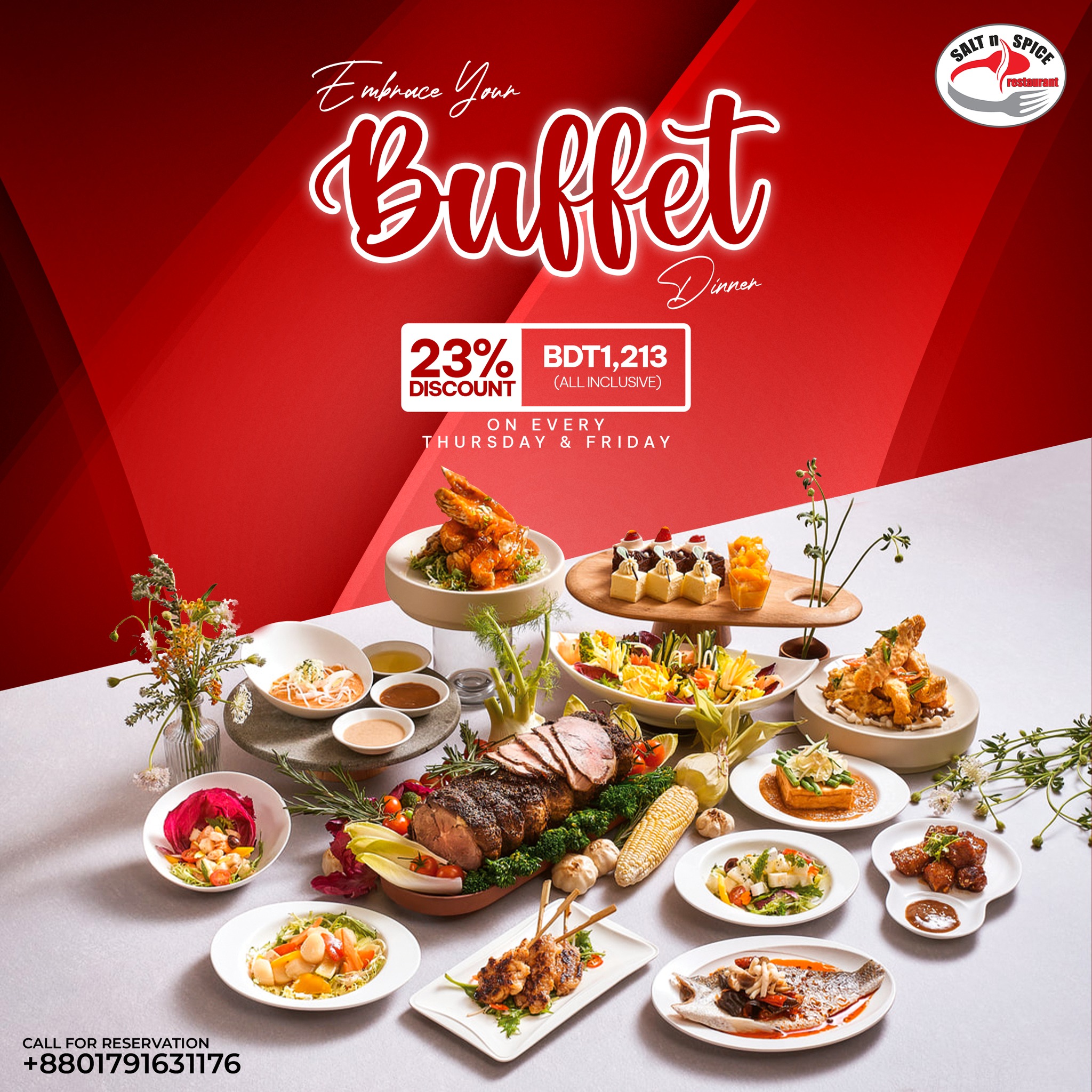 Salt - Treat yourself to a delicious all-you-can-eat buffet dinner at ...