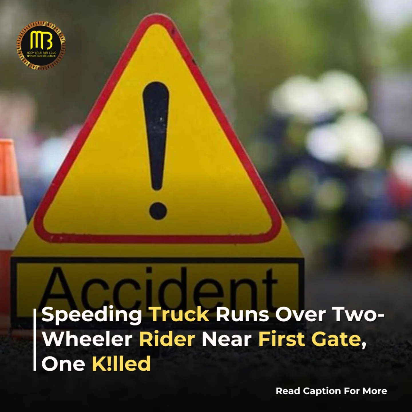 A speeding truck ran over a... - Marvelous belgaum | Facebook