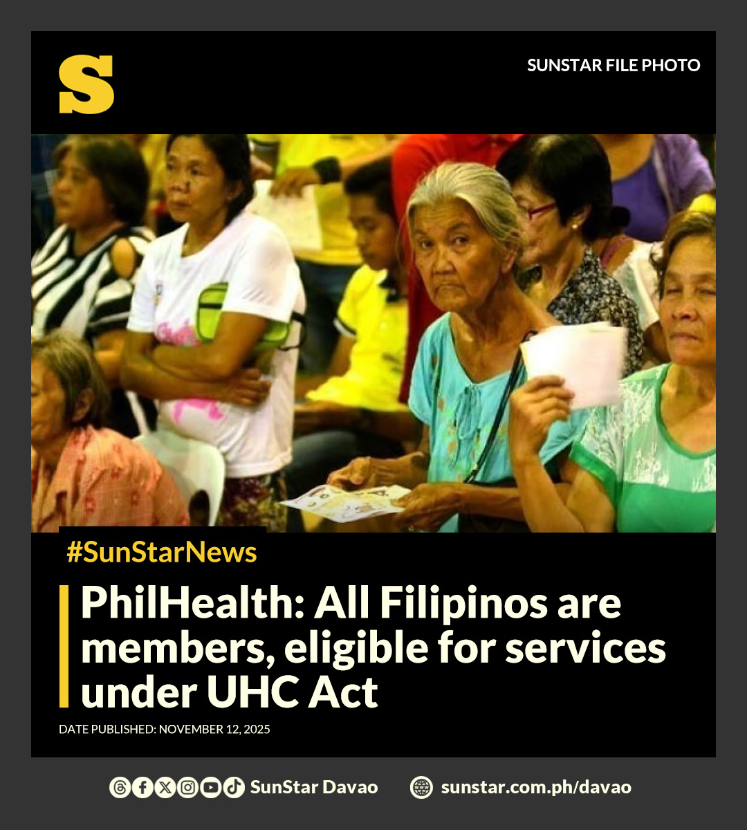 SunStar - All Filipinos are technically members of PhilHealth and are ...