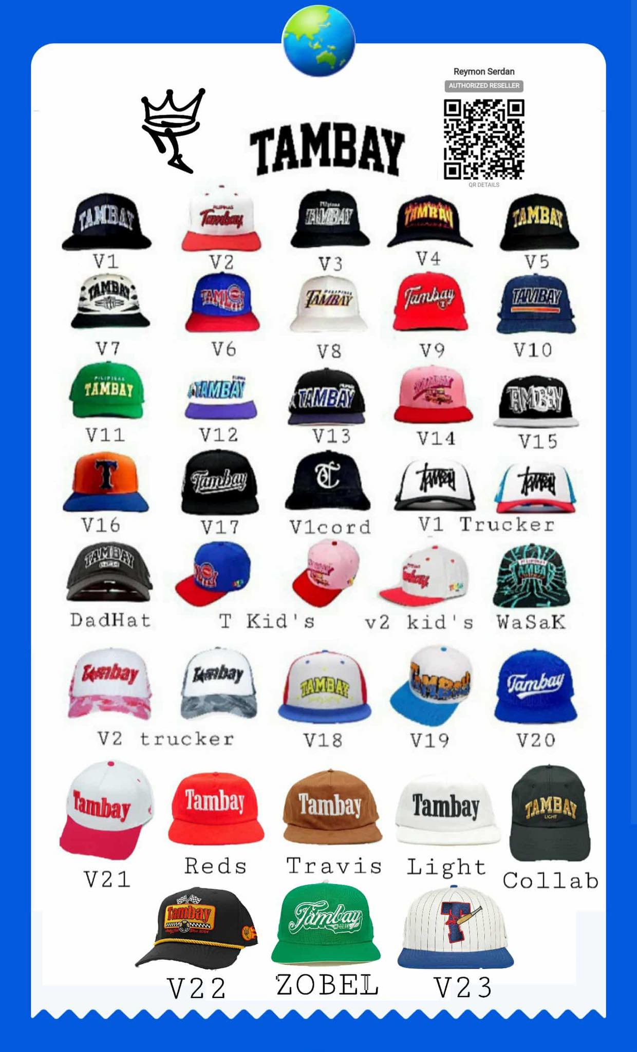 Tambay - Tambay Cap all version 🇵🇭🔥 Dm us to order Reymon Quirong ...