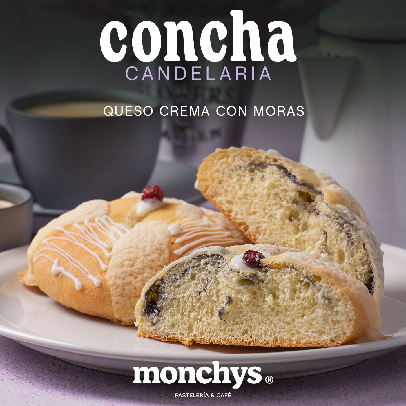 Pastelería - Ya llegó la Concha Candelaria y no saben la joya que es ...