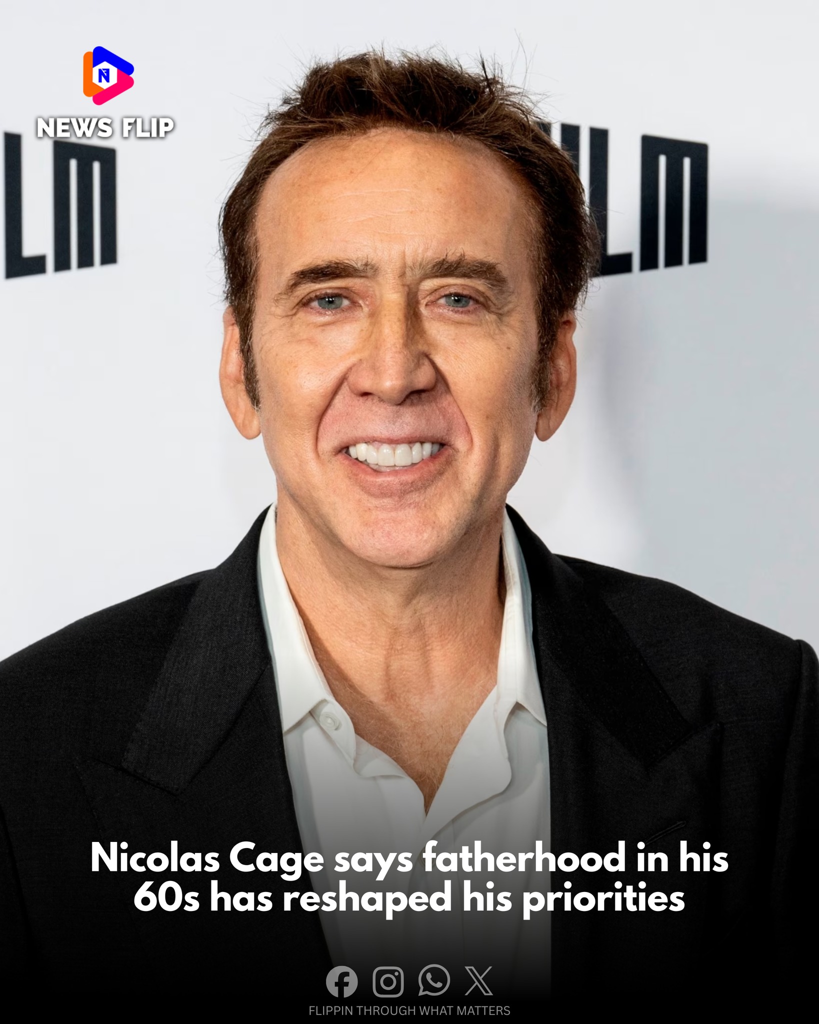 Nicolas Cage has shared that becoming a father later in life has 