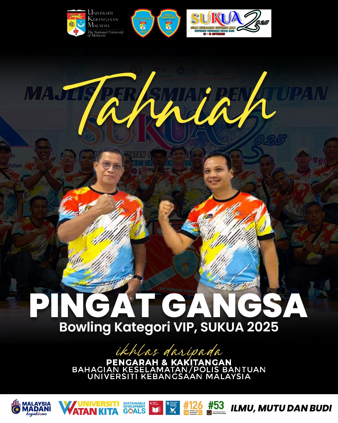 Bahagian - Tahniah diucapkan kepada Tuan Shahrul Azmin dan INSP/PB ...