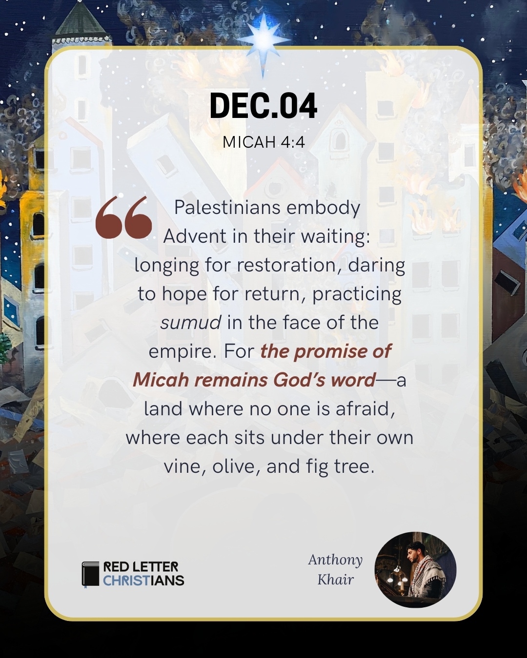 Advent is a season of longing,... - Red Letter Christians | Facebook