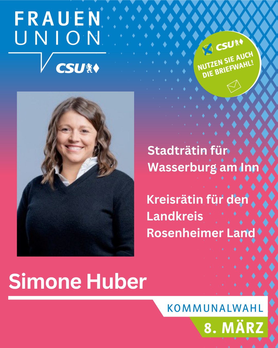 🗳️Damenwahl 8. März 2026... - FU Bayern (Frauen-Union Bayern) | Facebook
