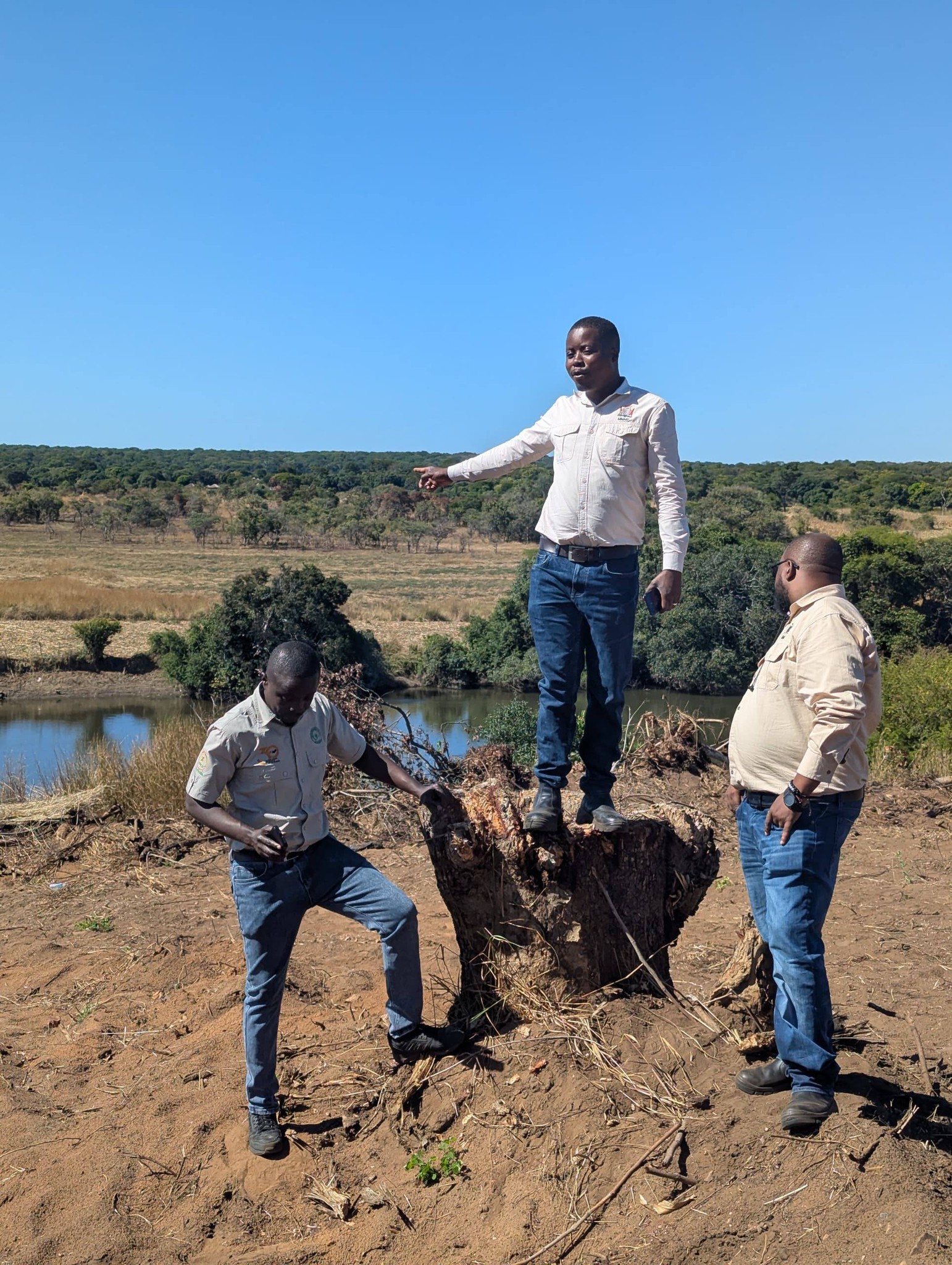 Officials from the Ministry of Mines and Minerals Development