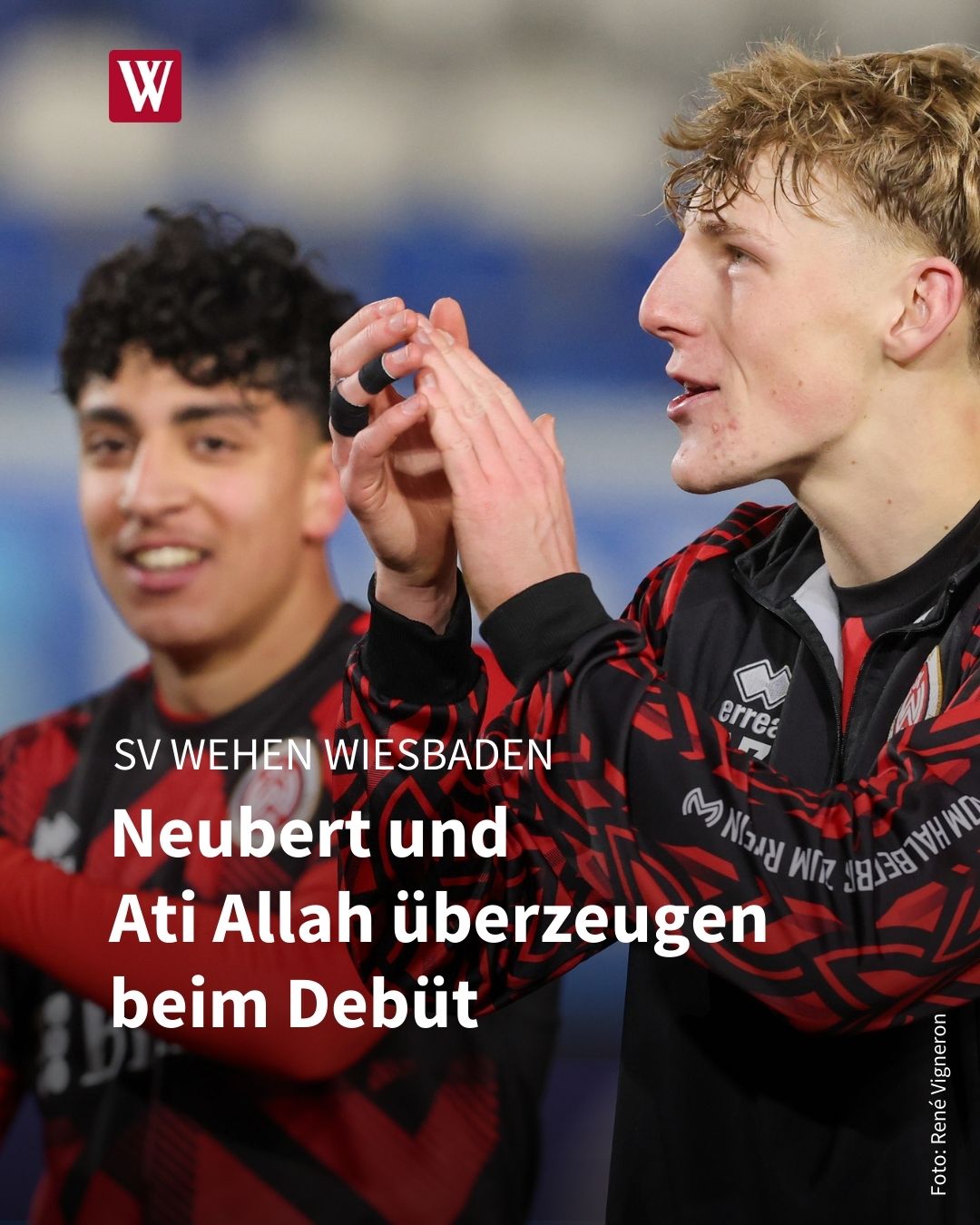 Wiesbadener - ⚽️ Die 18-Jährigen Tim Neubert und Ibrahim Ati Allah ...