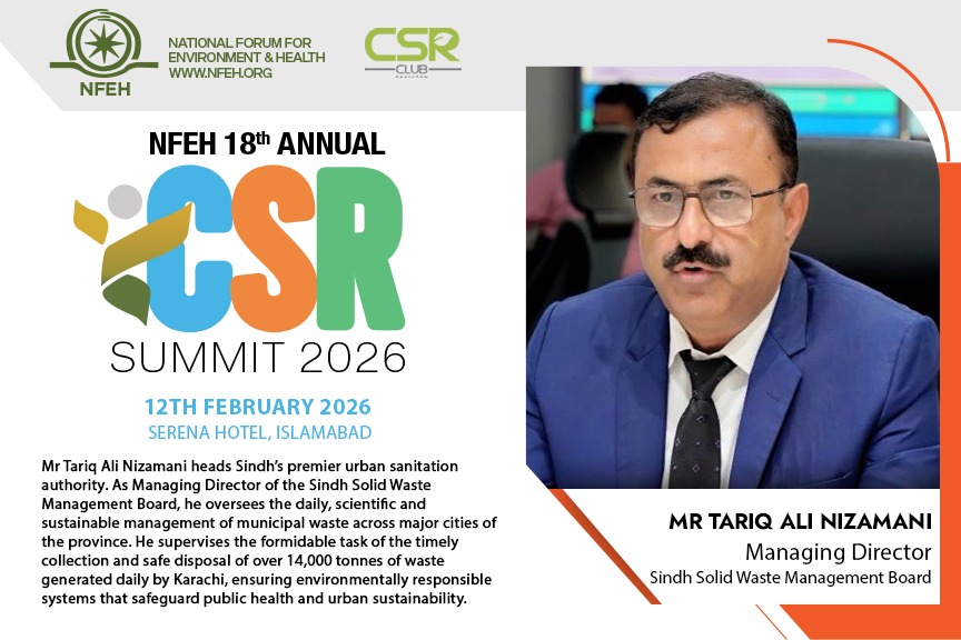 NFEH - It is an honor to announce that Mr. Tariq Ali Nizamani, Managing ...