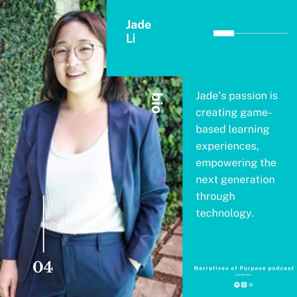 Meet Jade Li. Jade is an... - Narratives Of Purpose Podcast