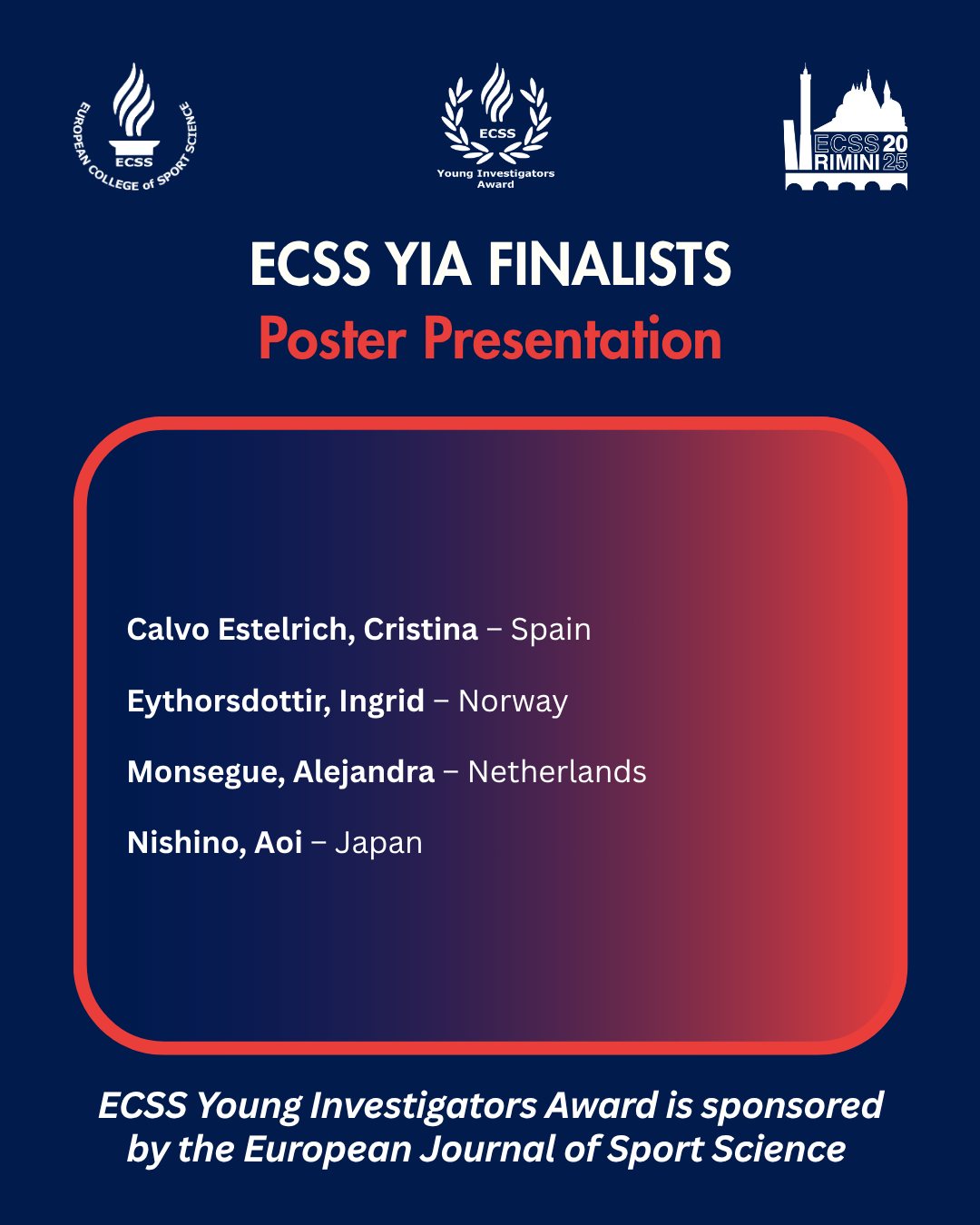 European - 🎉 Congratulations to the finalists of the ECSS Young ...