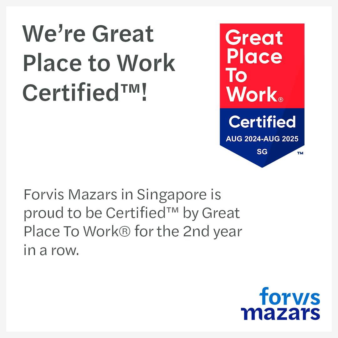 Forvis - We’re thrilled to announce that Forvis Mazars in Singapore has ...