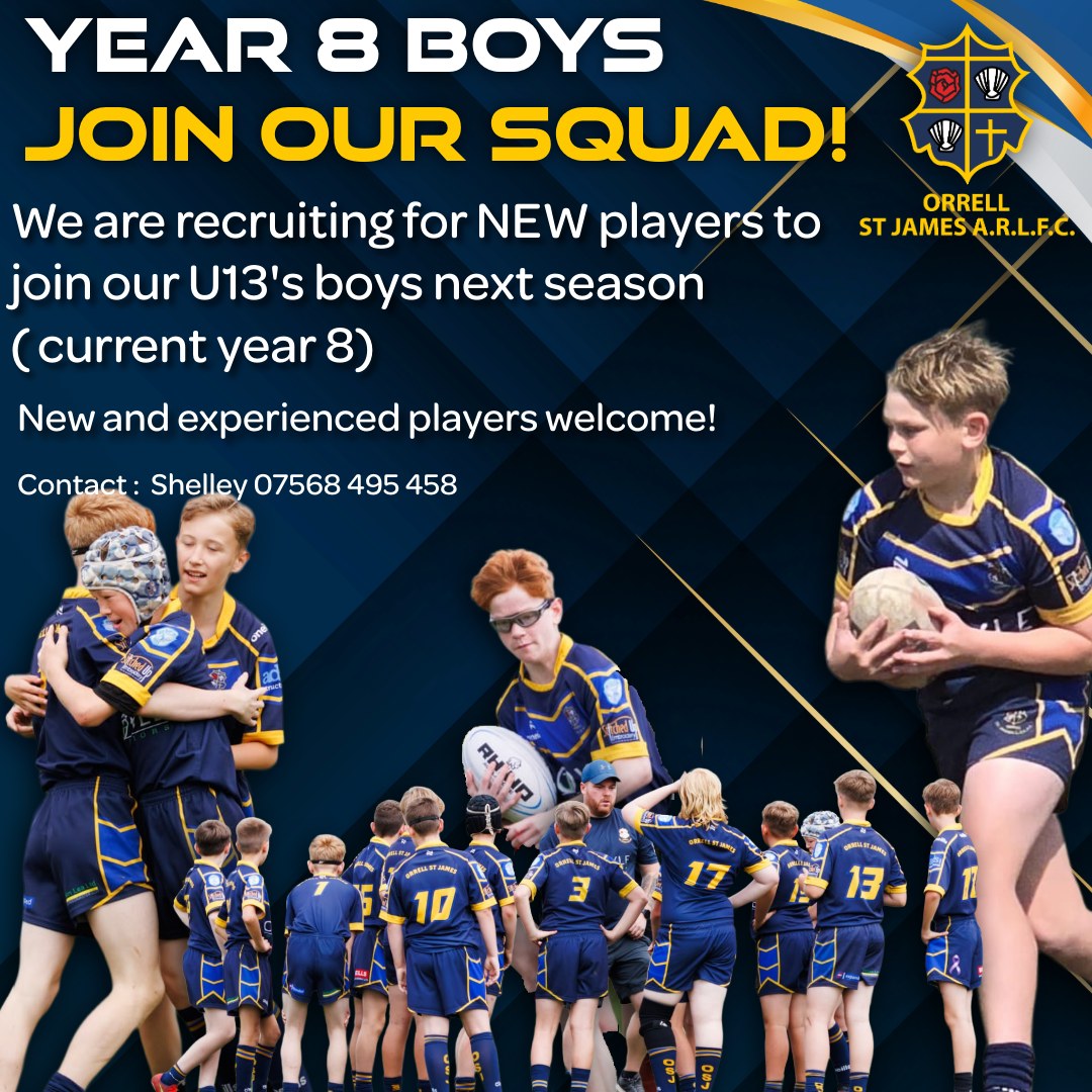 Orrell - 🏉 Orrell St James U12's Boys are recruiting for next season's ...