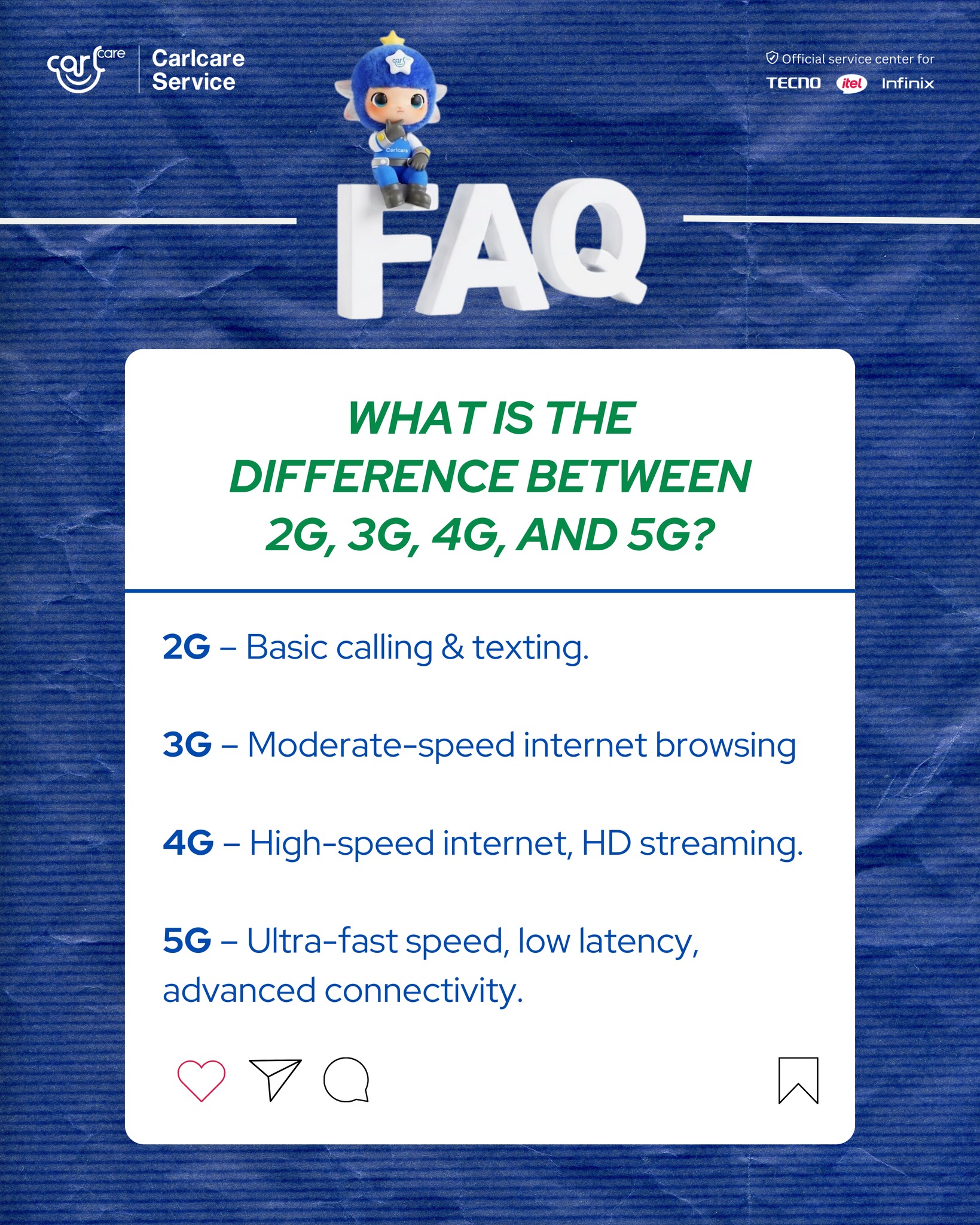 Upgrade your network knowledge 📱⚡... - Carlcare Service | Facebook