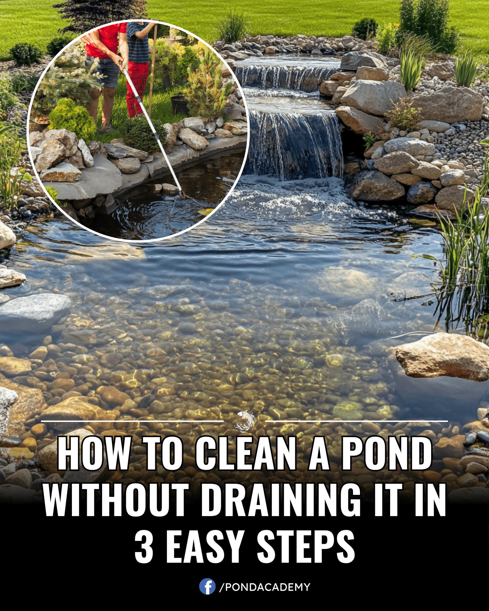Pond - Clean a pond like a pro! Step-by-step guide 👇 | Facebook