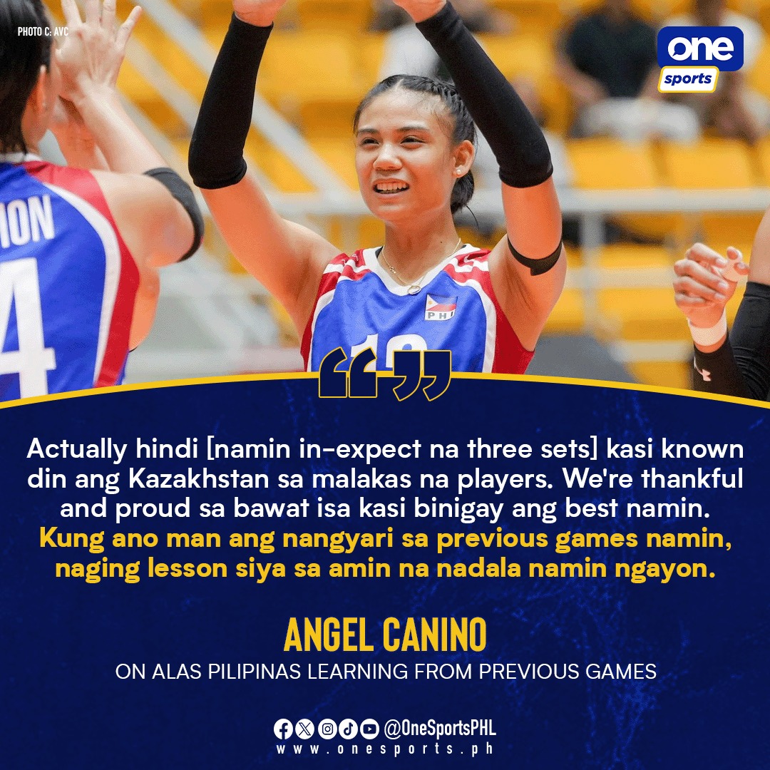 One - TURNING LESSONS INTO VICTORIES 🤝🇵🇭 Angel Canino admitted that the ...