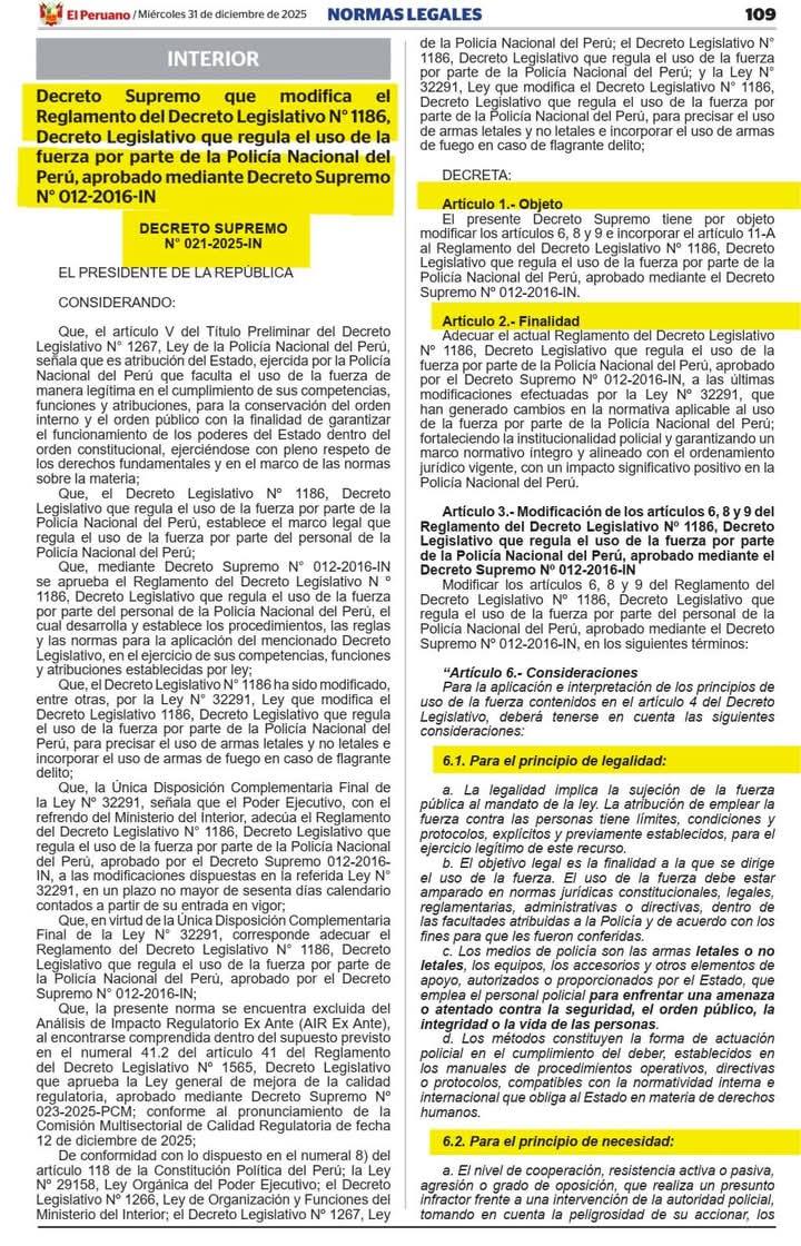 Medina Abogados - 🔻 MODIFICAN REGLAMENTO DEL USO DE LA... | Facebook