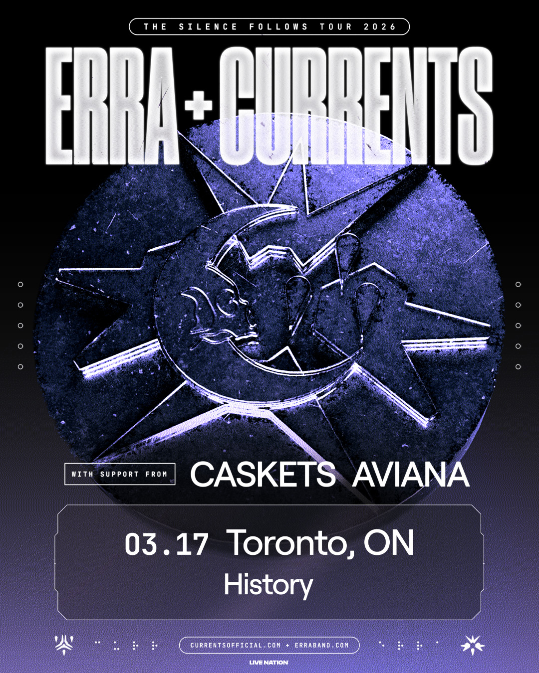 JUST ANNOUNCED: The ERRA & Currents:... - Live Nation Ontario | Facebook